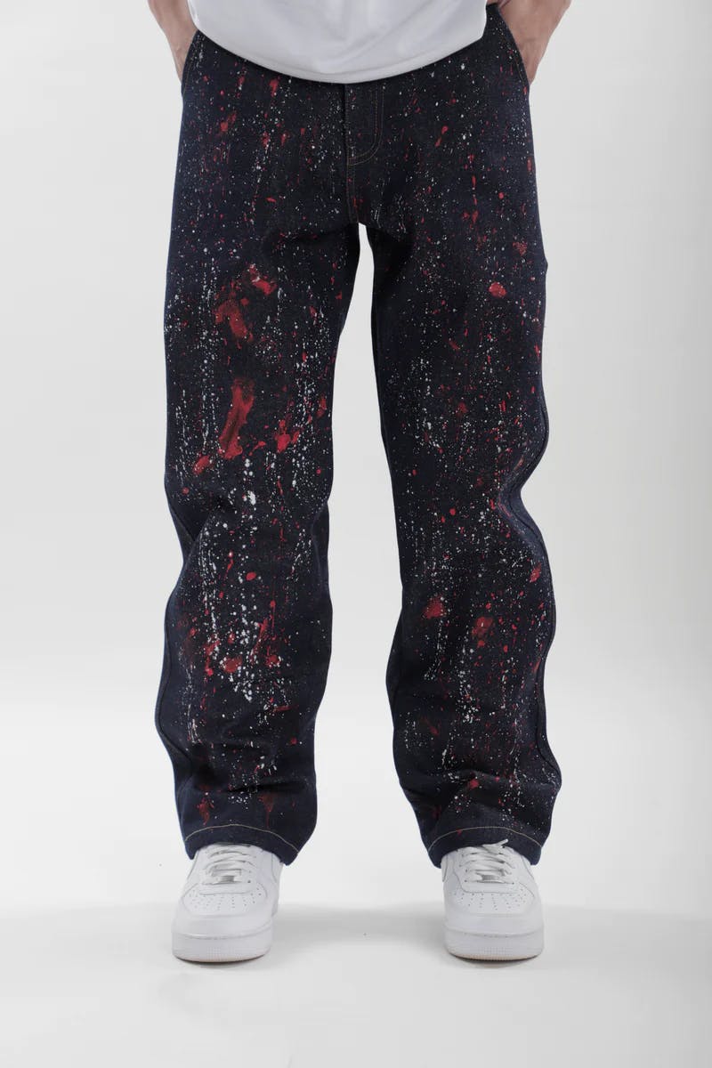 Thumbnail preview #2 for Splatter Denim Jeans