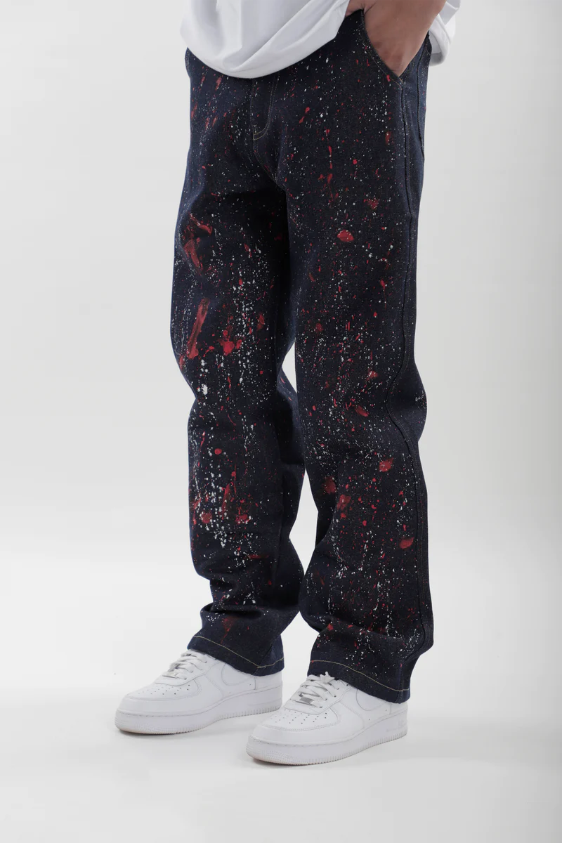 Thumbnail preview #4 for Splatter Denim Jeans