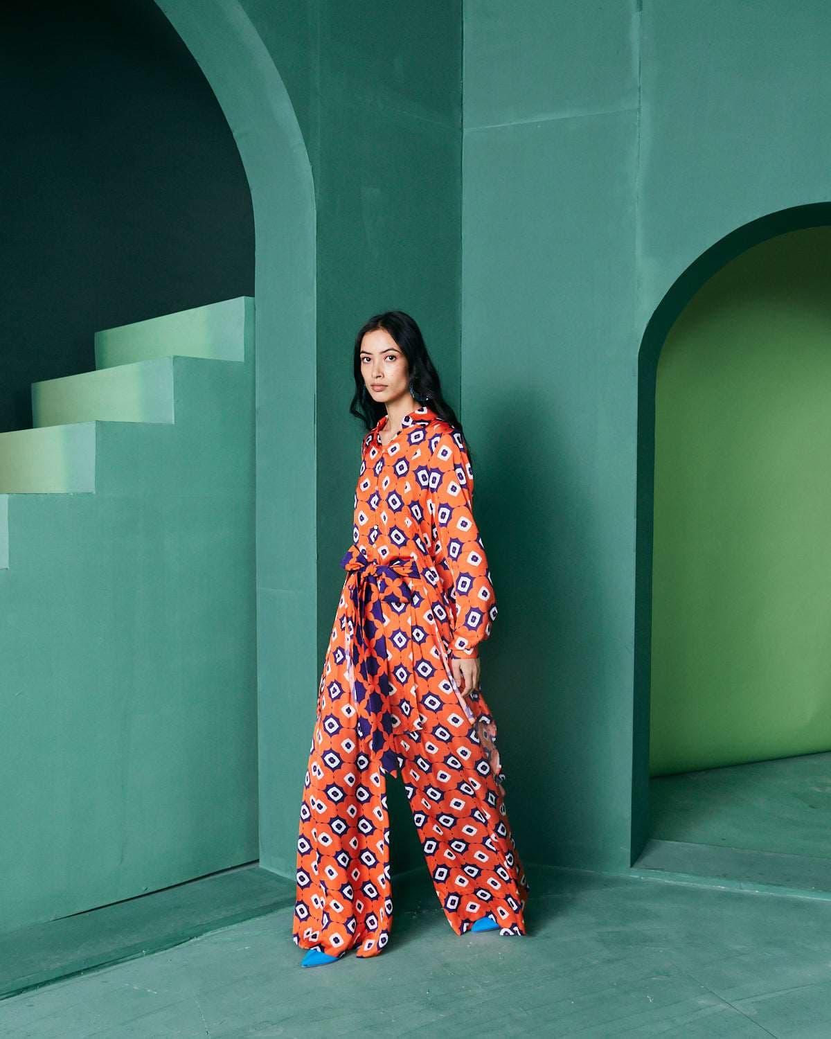 HOLIDAY PANT IN MOMO PRINT, a product by cuin