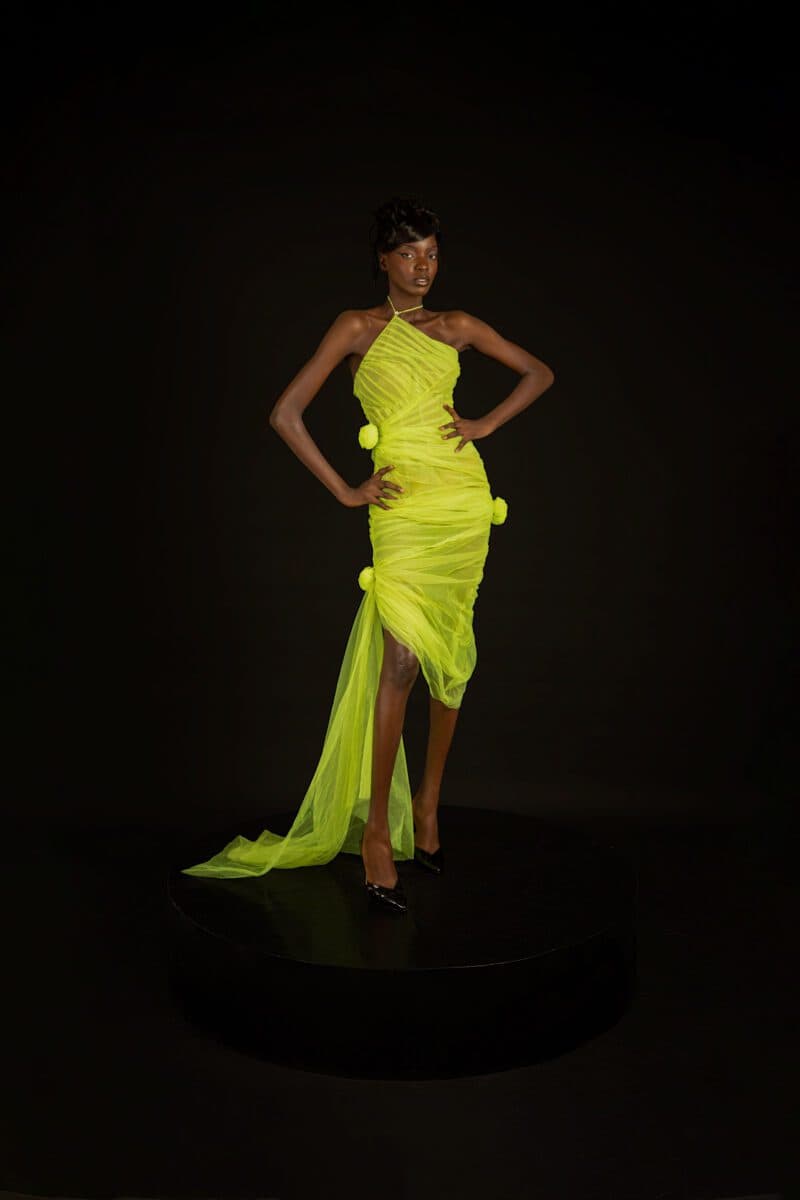 Thumbnail preview #2 for Chartreuse Dress