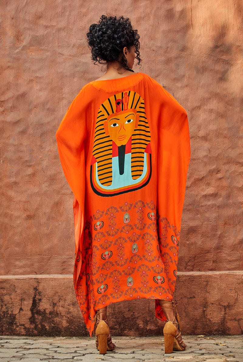 Thumbnail preview #1 for Orange Kaftan