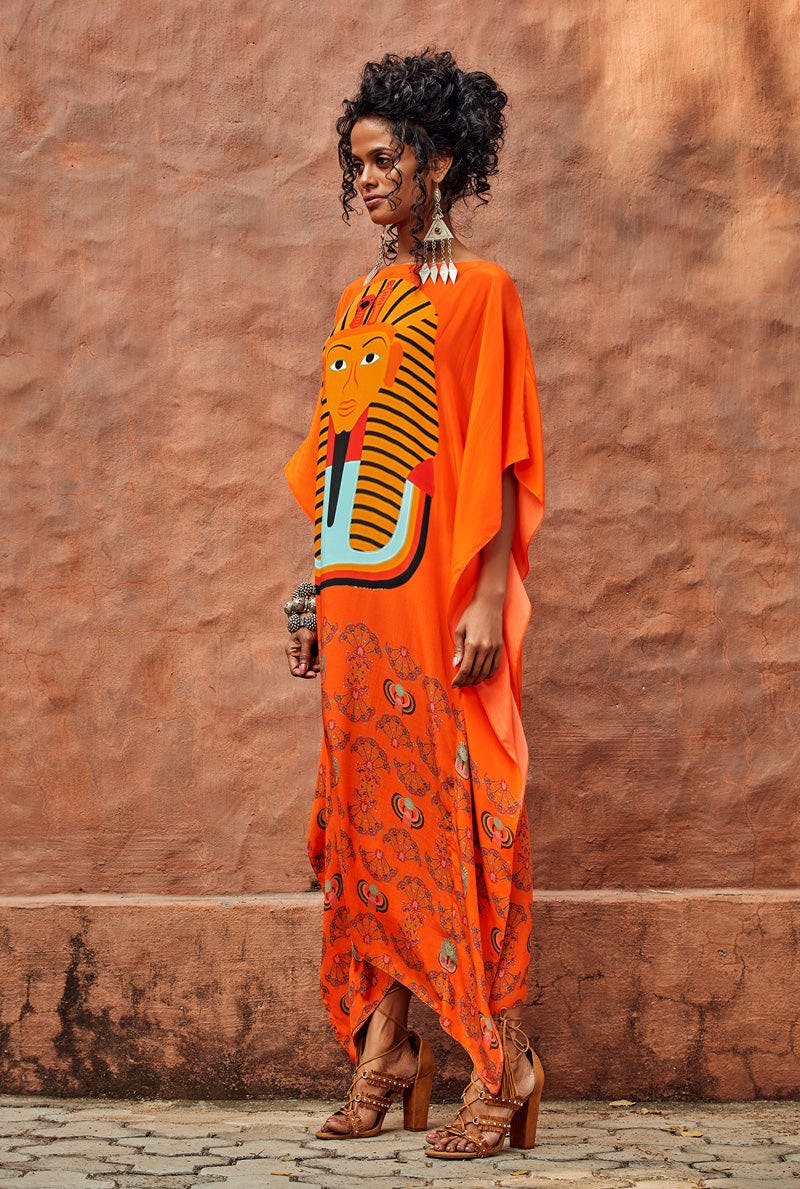 Thumbnail preview #2 for Orange Kaftan