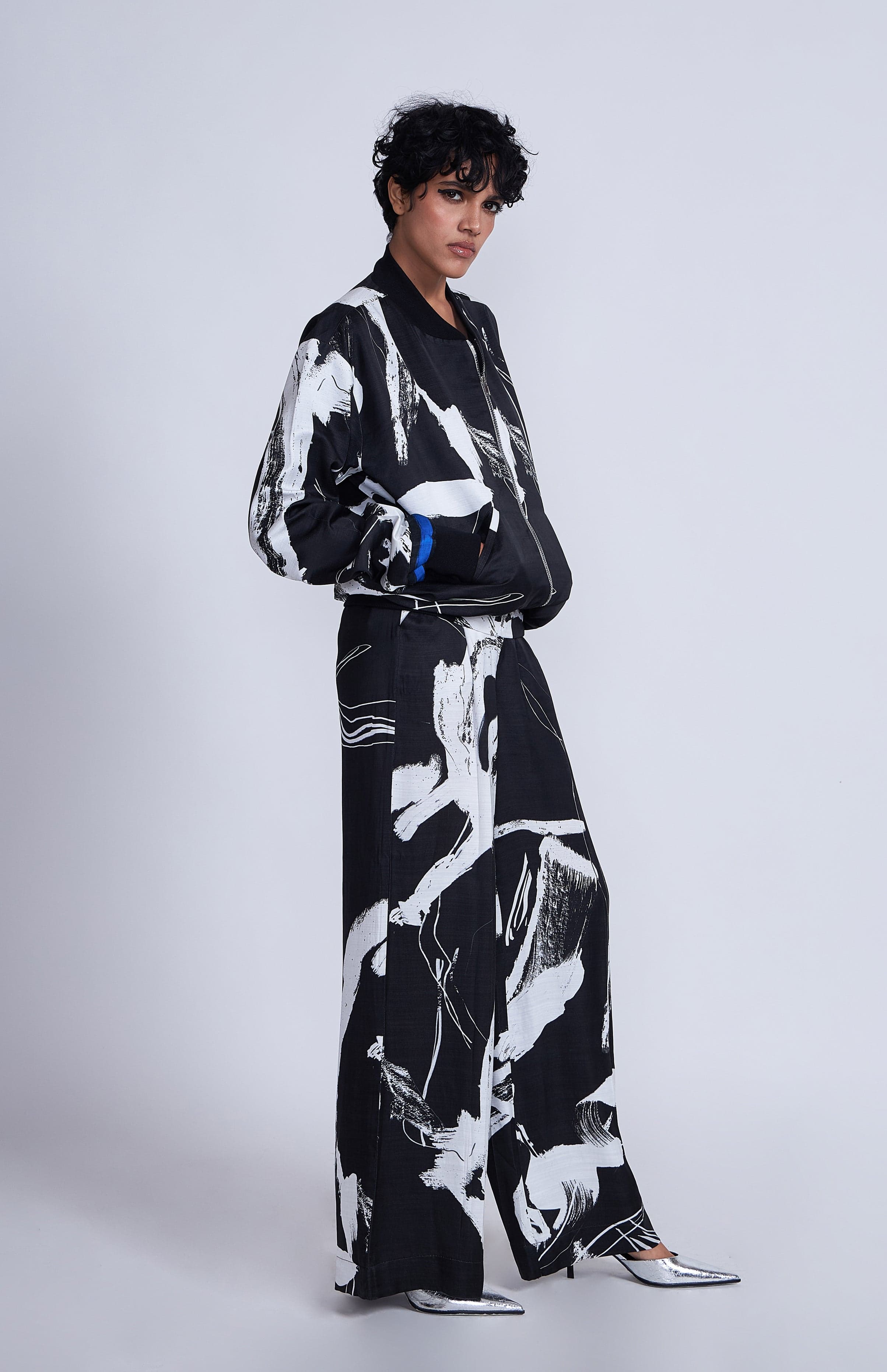 Thumbnail preview #2 for Tazaki Women's Bomber Jacket