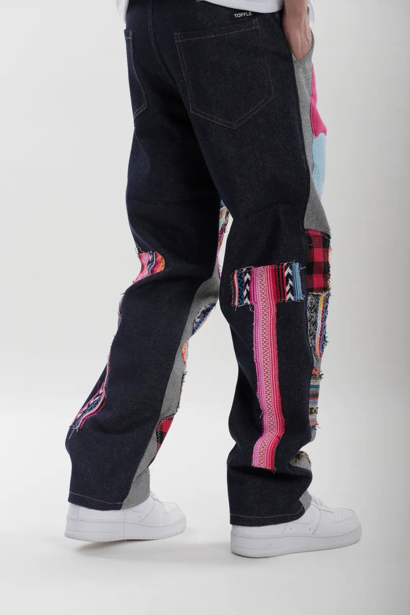 Thumbnail preview #3 for Petals Patchwork Jeans