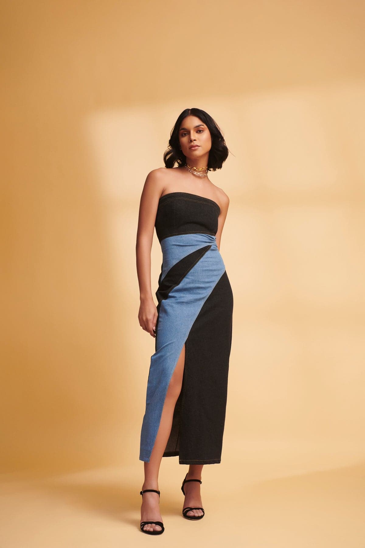 Thumbnail preview #1 for VALERIE Denim Midi