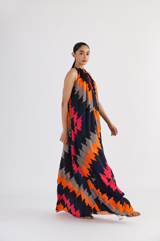 Thumbnail preview #1 for The Halter Flow Dress
