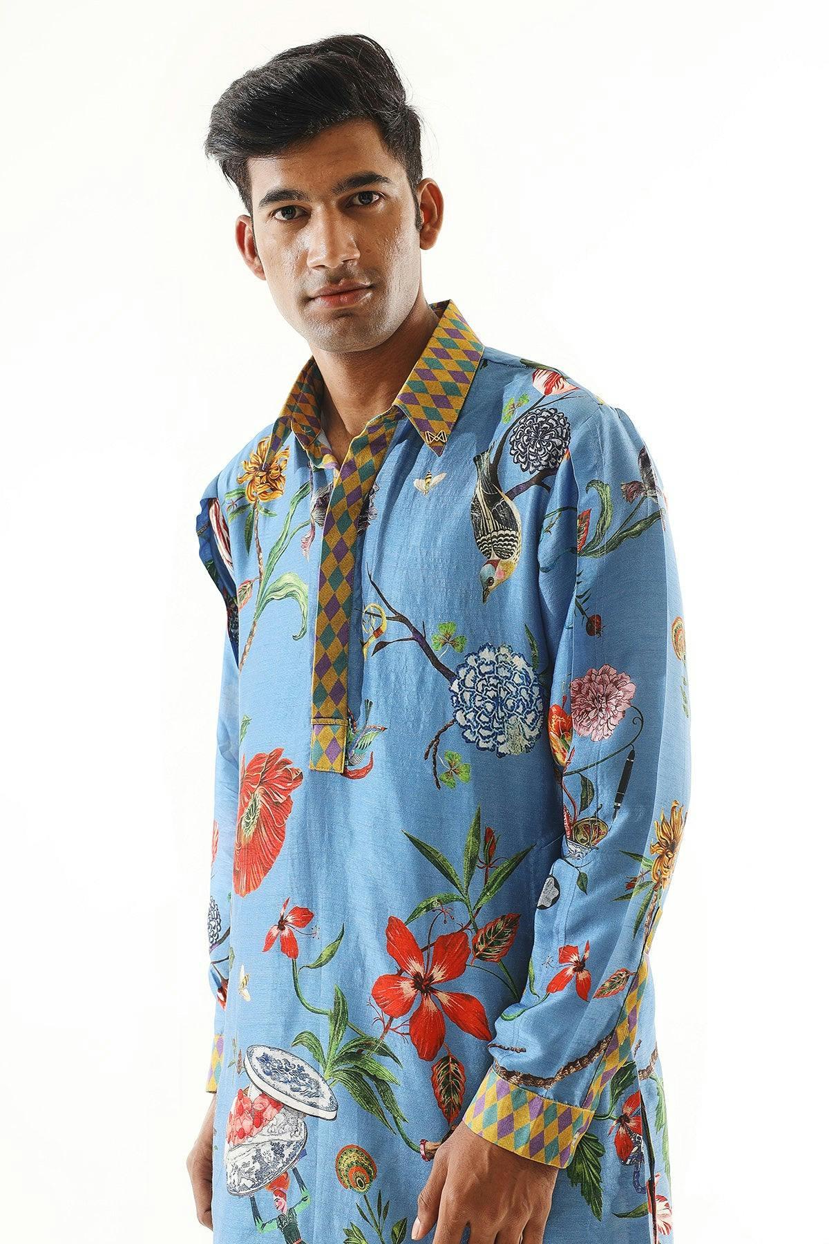 Thumbnail preview #3 for Printed Kurta And Pant Set