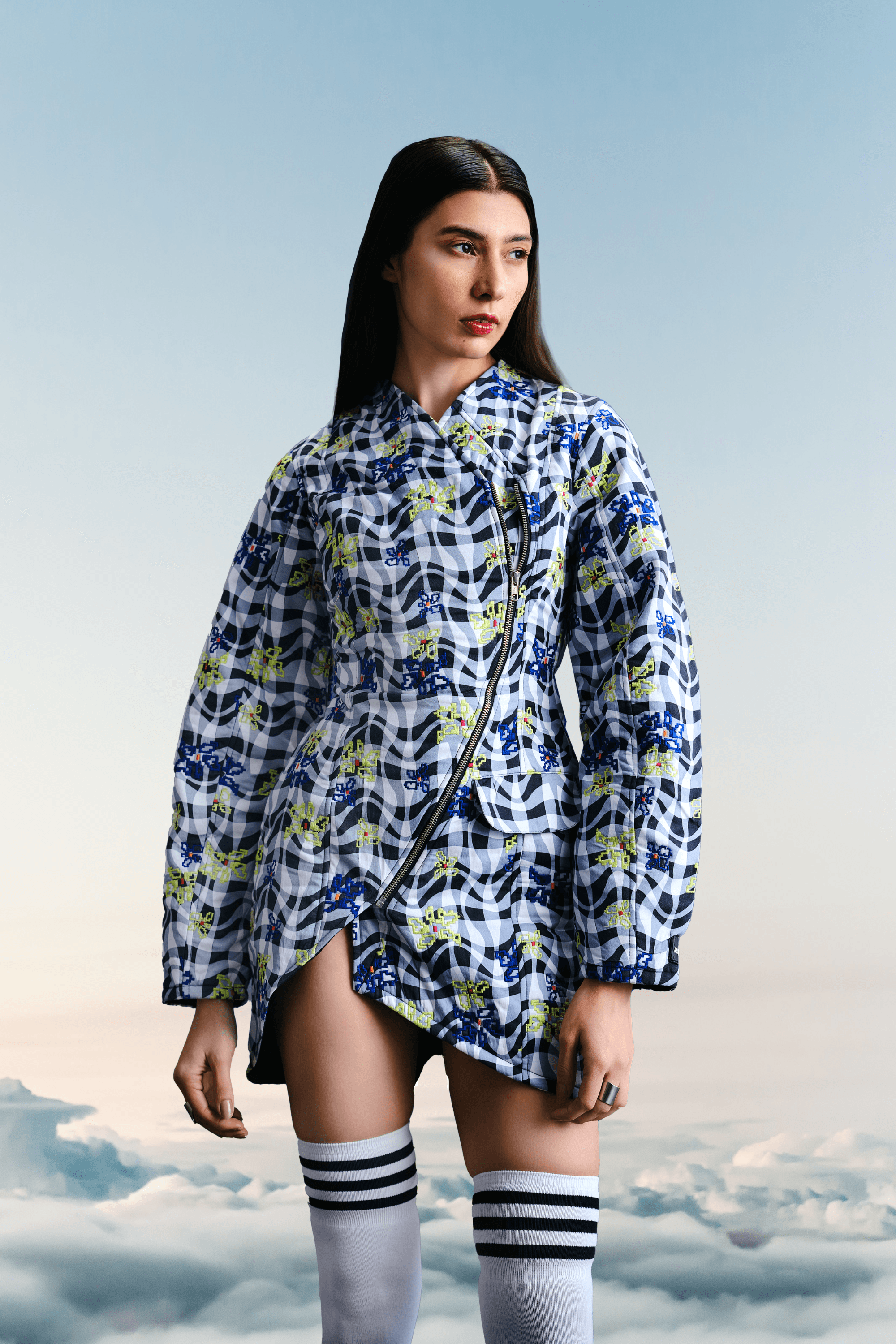 Warped Realities Quilted Dress, a product by Thnwhn