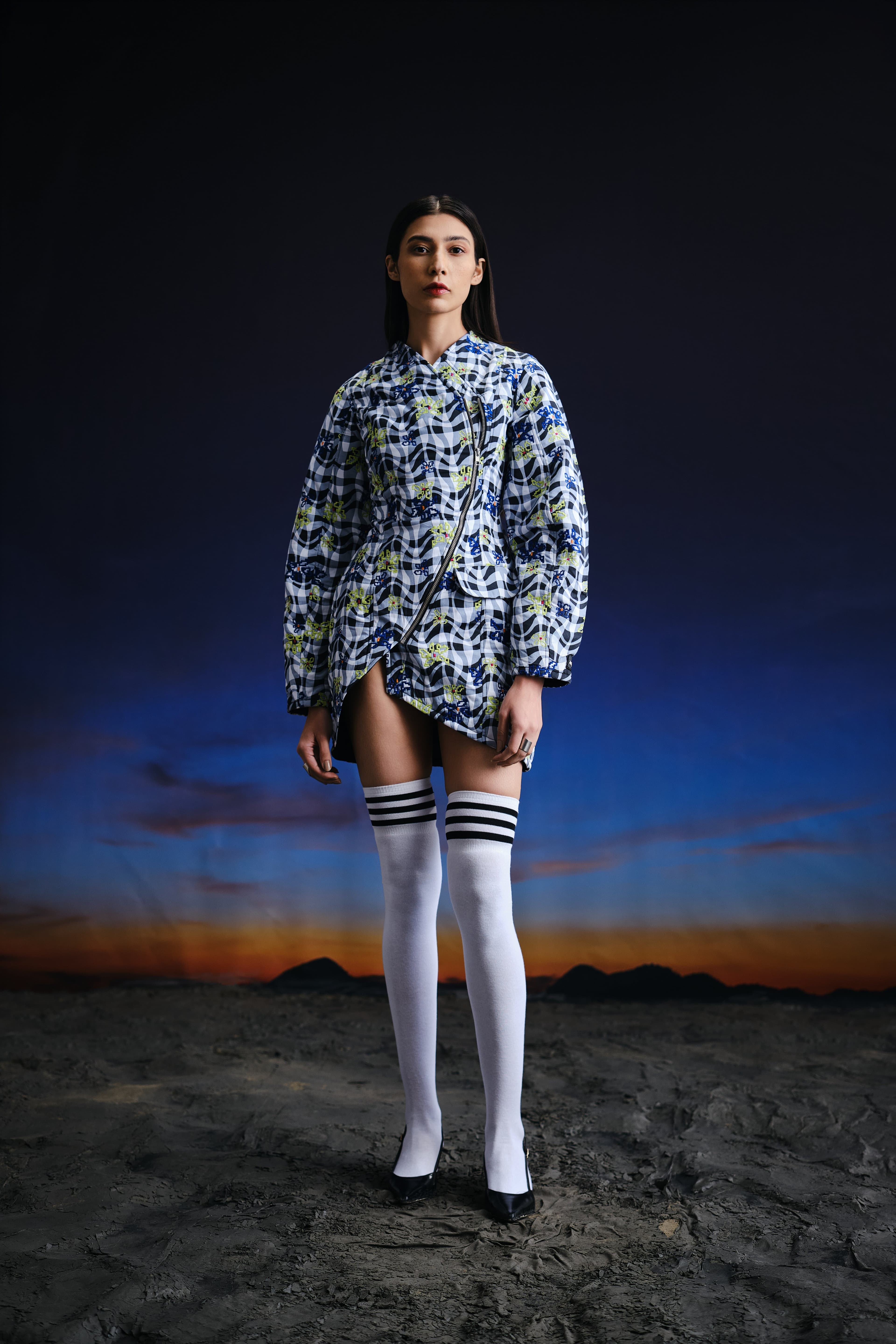 Thumbnail preview #1 for Warped Realities Quilted Dress