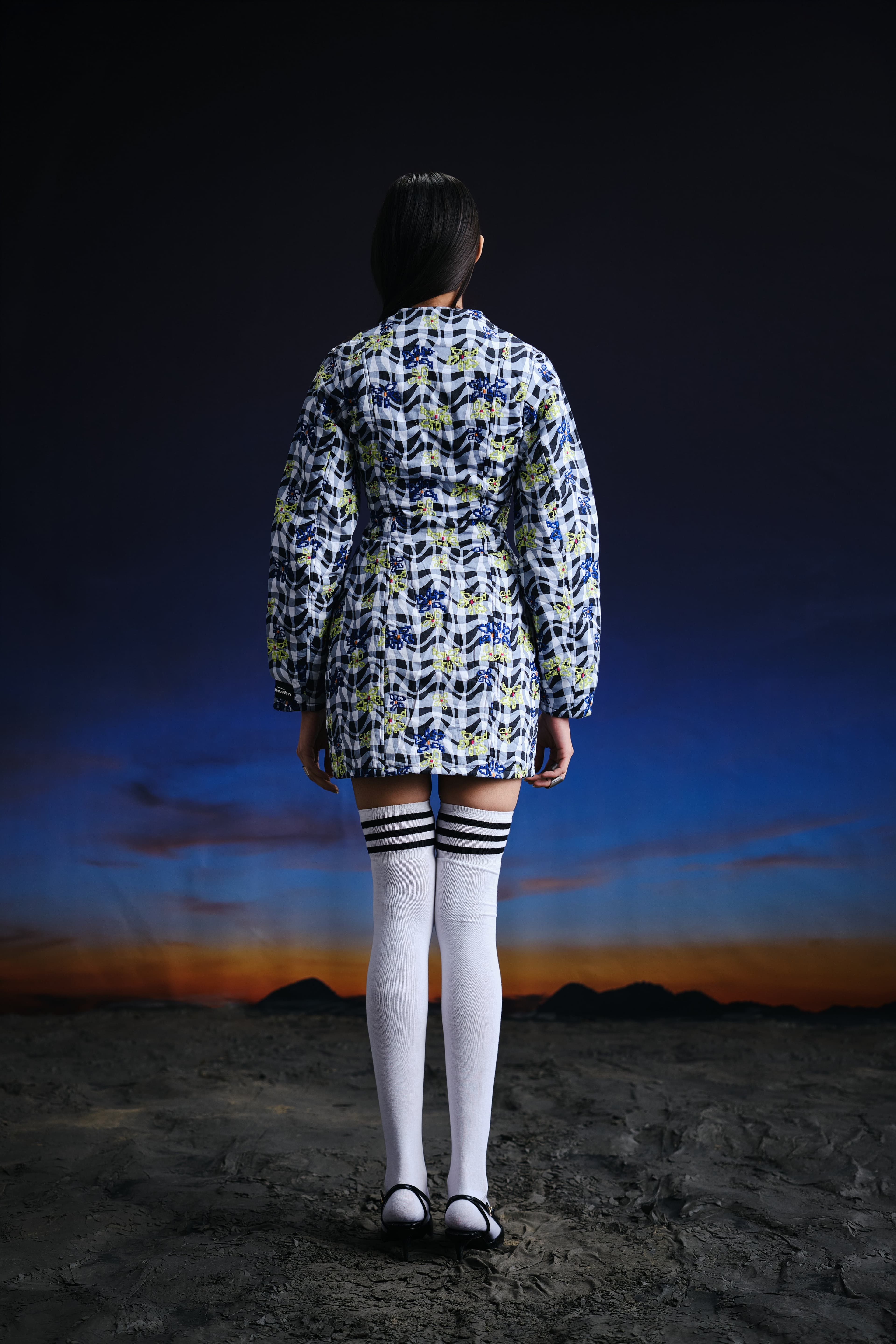 Thumbnail preview #3 for Warped Realities Quilted Dress