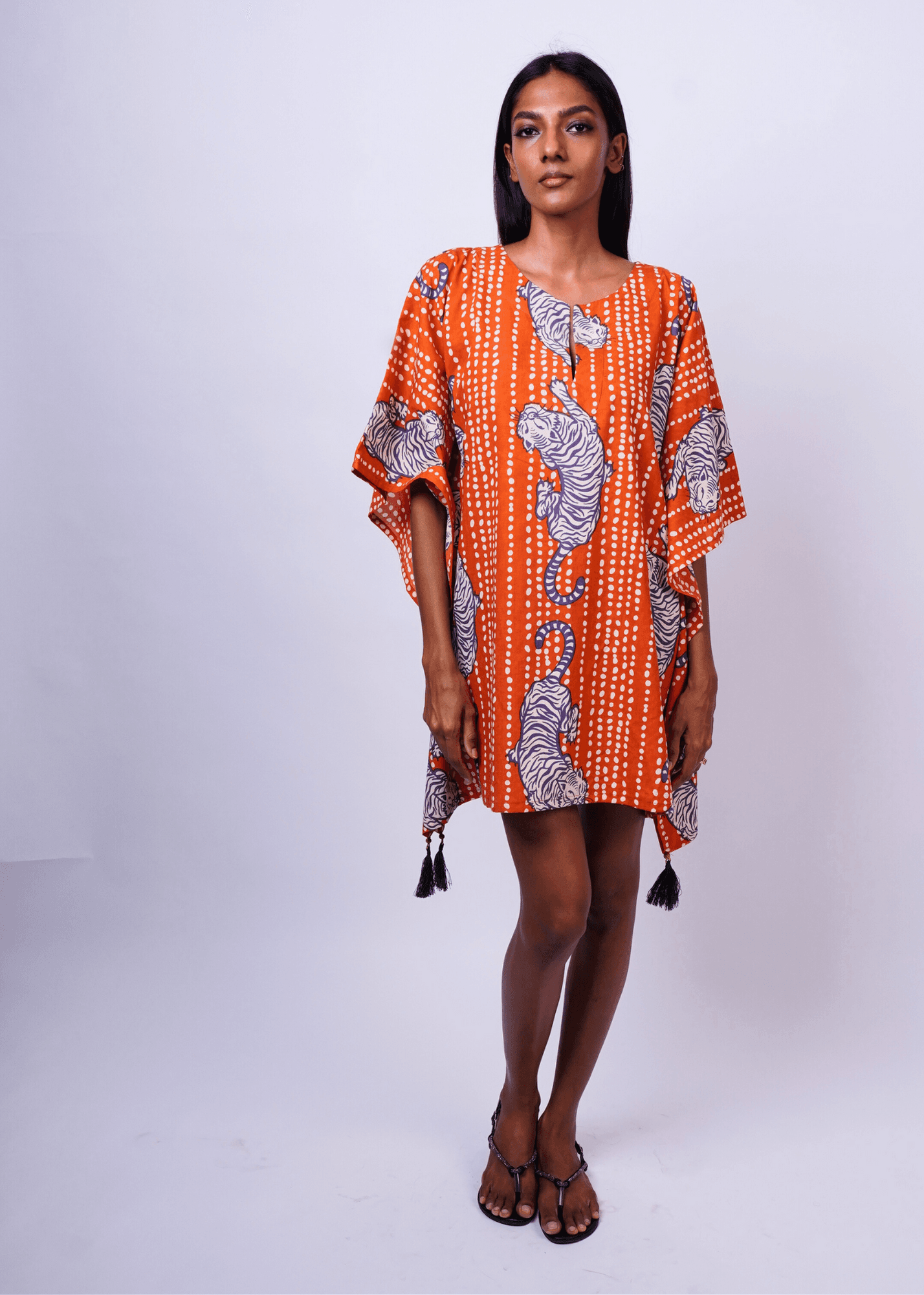 Thumbnail preview #1 for Short Caftan - Earth Tiger