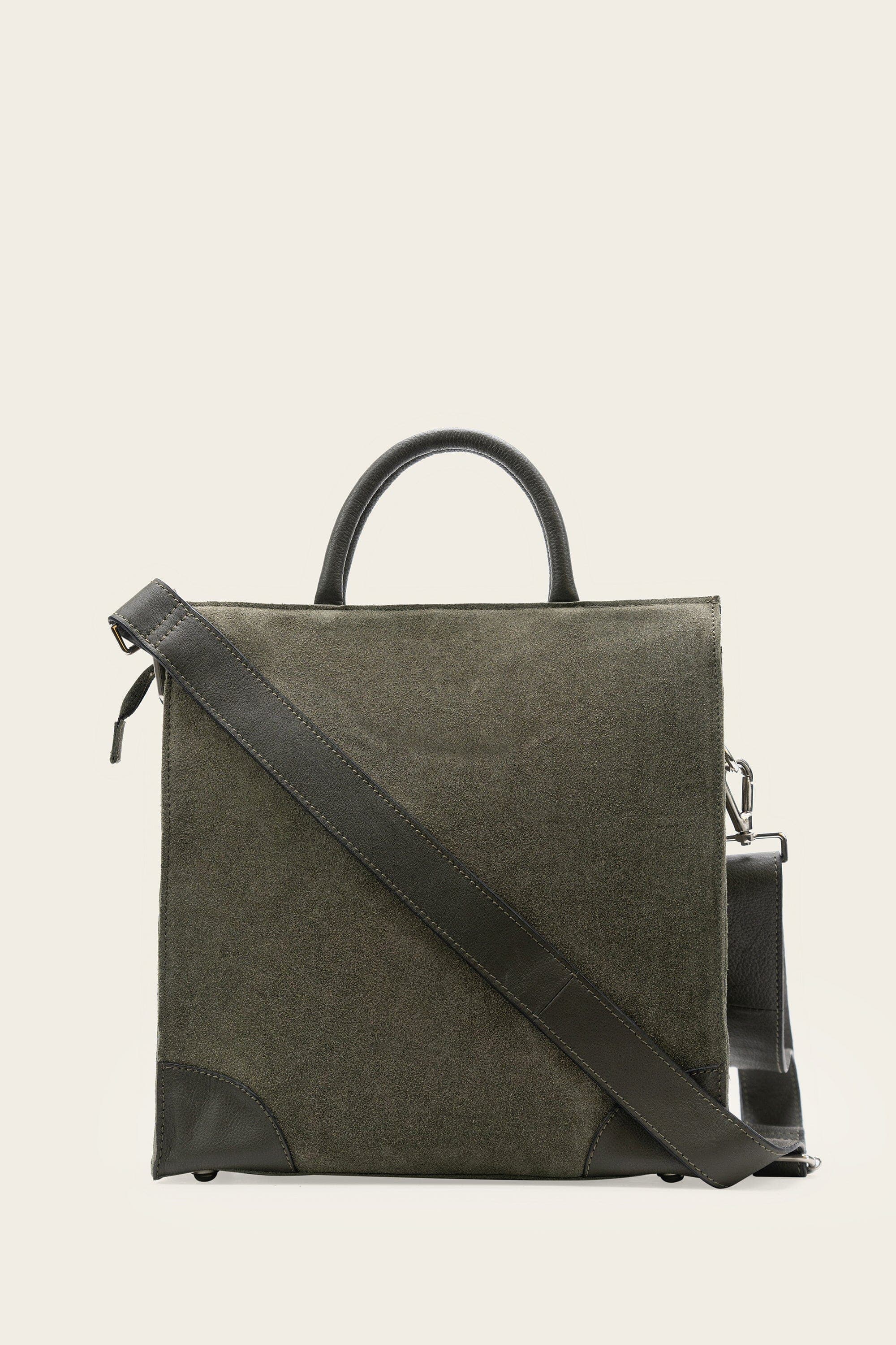 Thumbnail preview #1 for Box Tote in Olive Green -Size 14