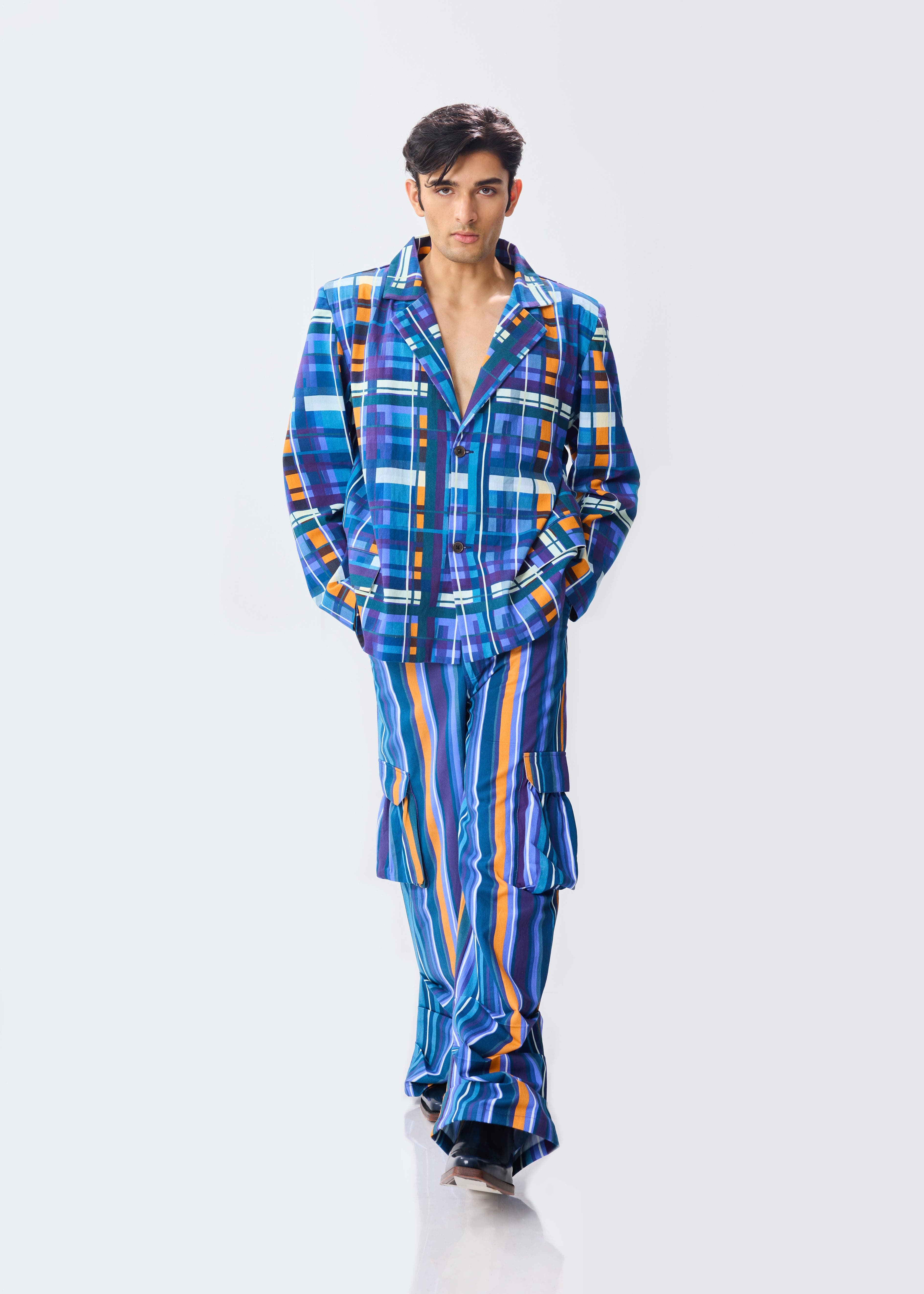 Building Blocks Blazer + Cargo Pants Set, a product by Thnwhn