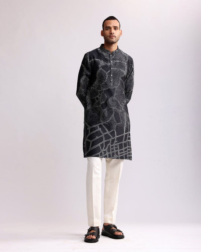 Thumbnail preview #0 for NORMANDY PRINTED KURTA