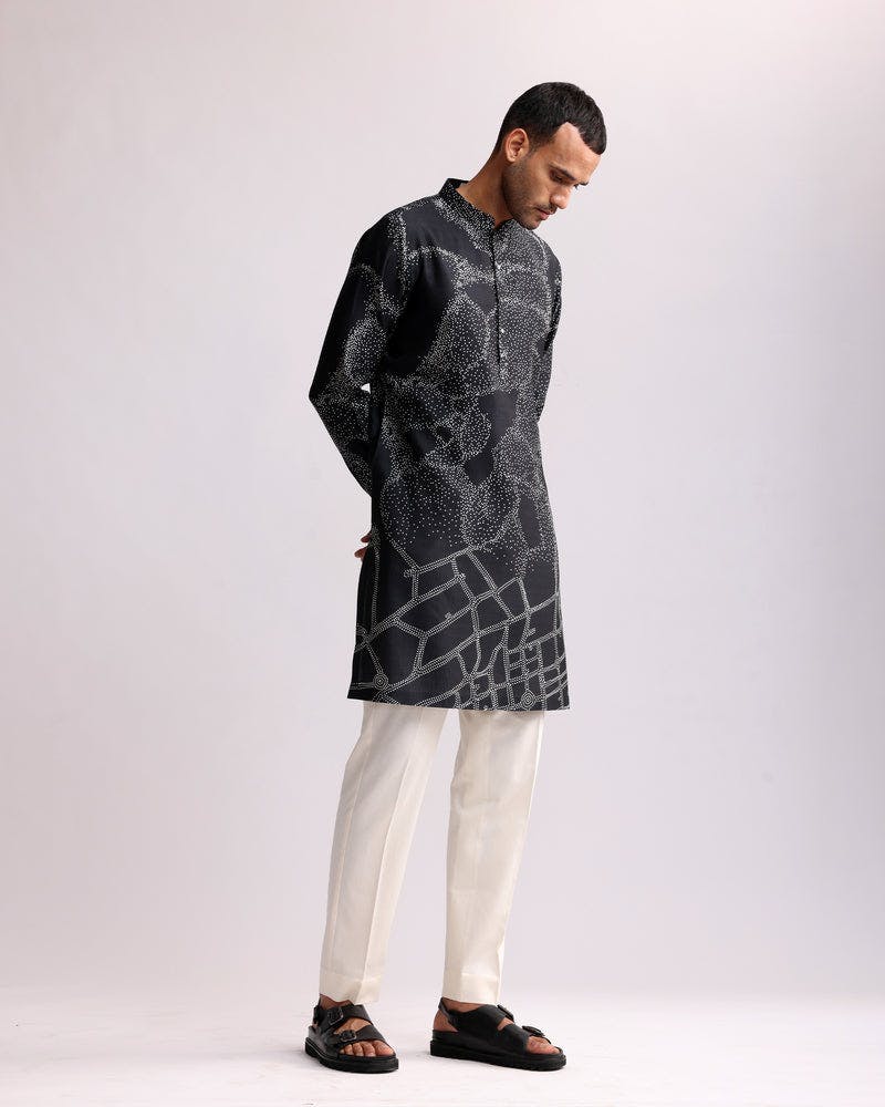 Thumbnail preview #2 for NORMANDY PRINTED KURTA