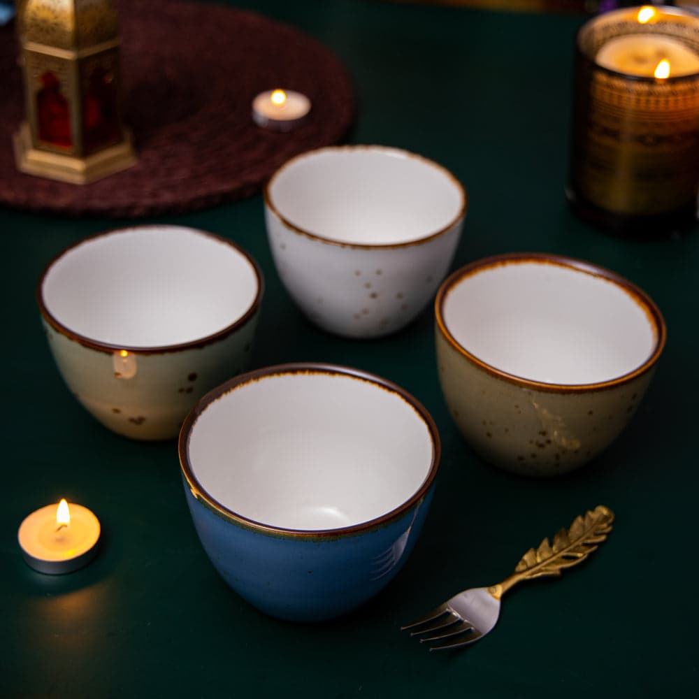 Hand Painted Snack/Nut Bowl - Set of 4, a product by The Table Company