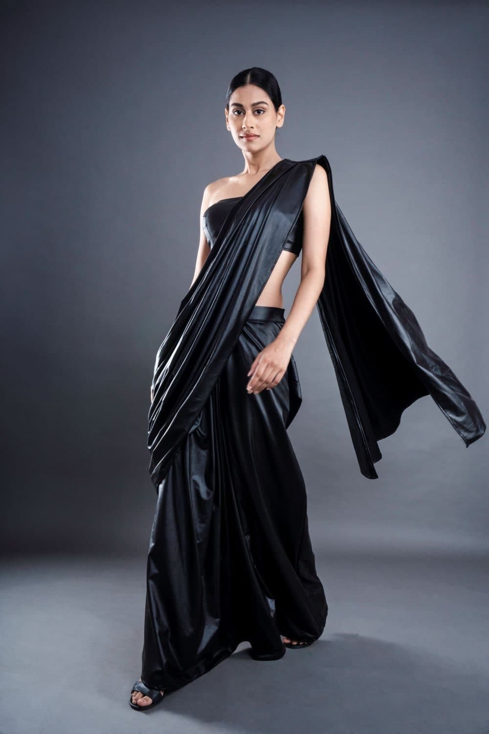 ATBW - Faux Leather Pre-stitched Saree, a product by ATBW