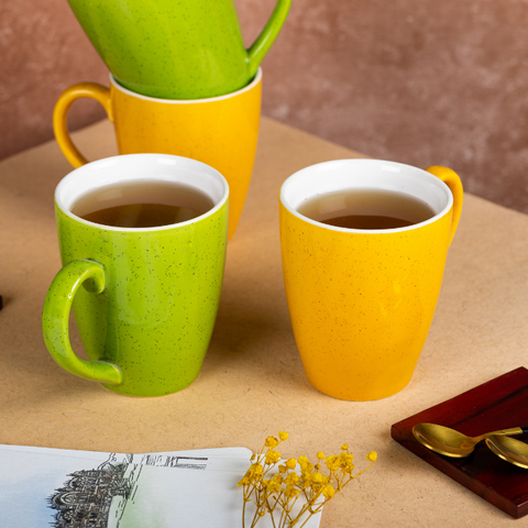 Thumbnail preview #5 for Green Solid Color Ceramic Coffee Mug