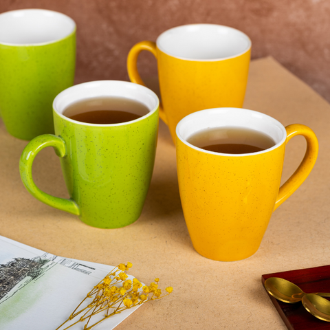 Thumbnail preview #6 for Green Solid Color Ceramic Coffee Mug