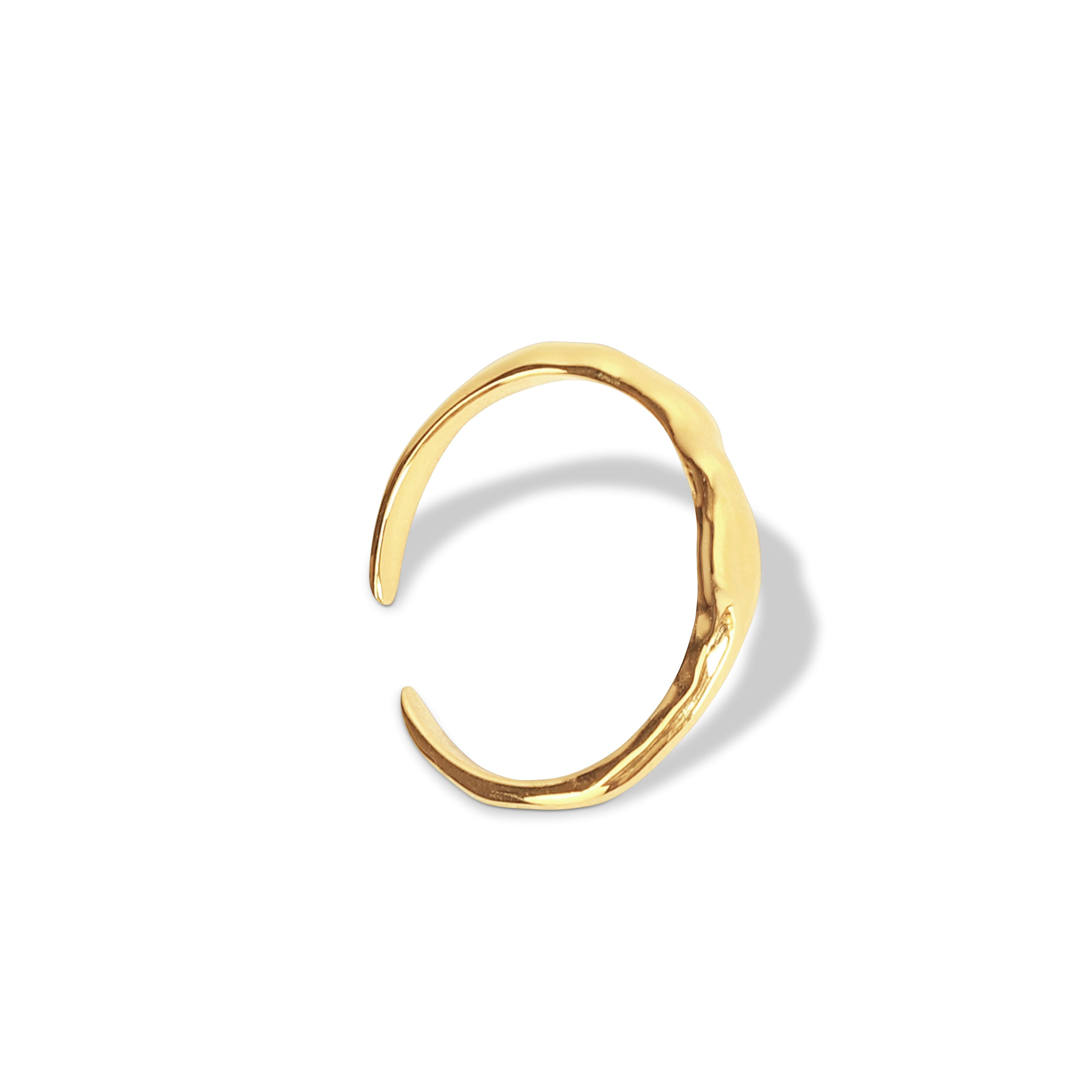 Thumbnail preview #1 for Kumi Assymetric Irregular Fine Gold Ring