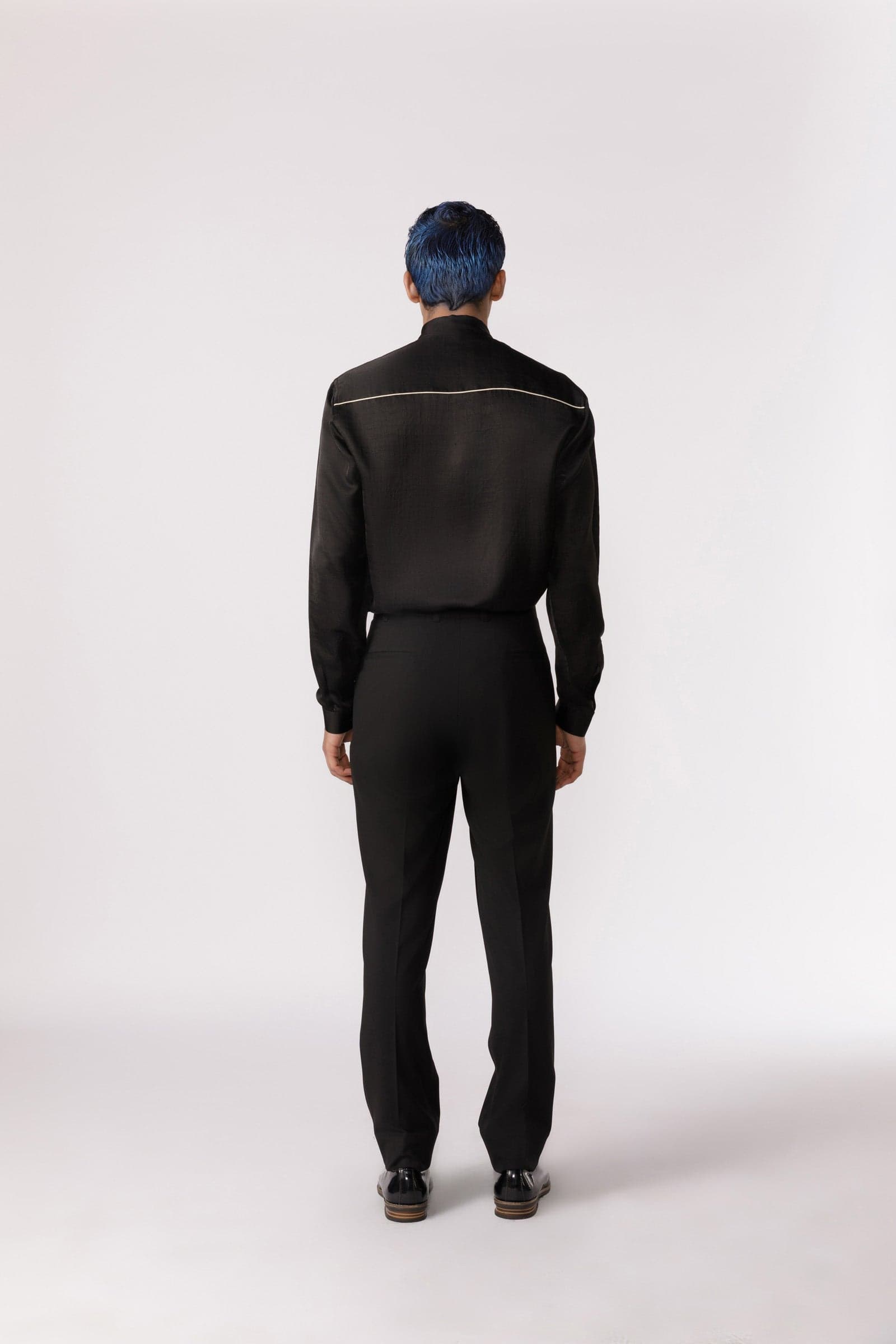 Thumbnail preview #3 for Contrast piping pants