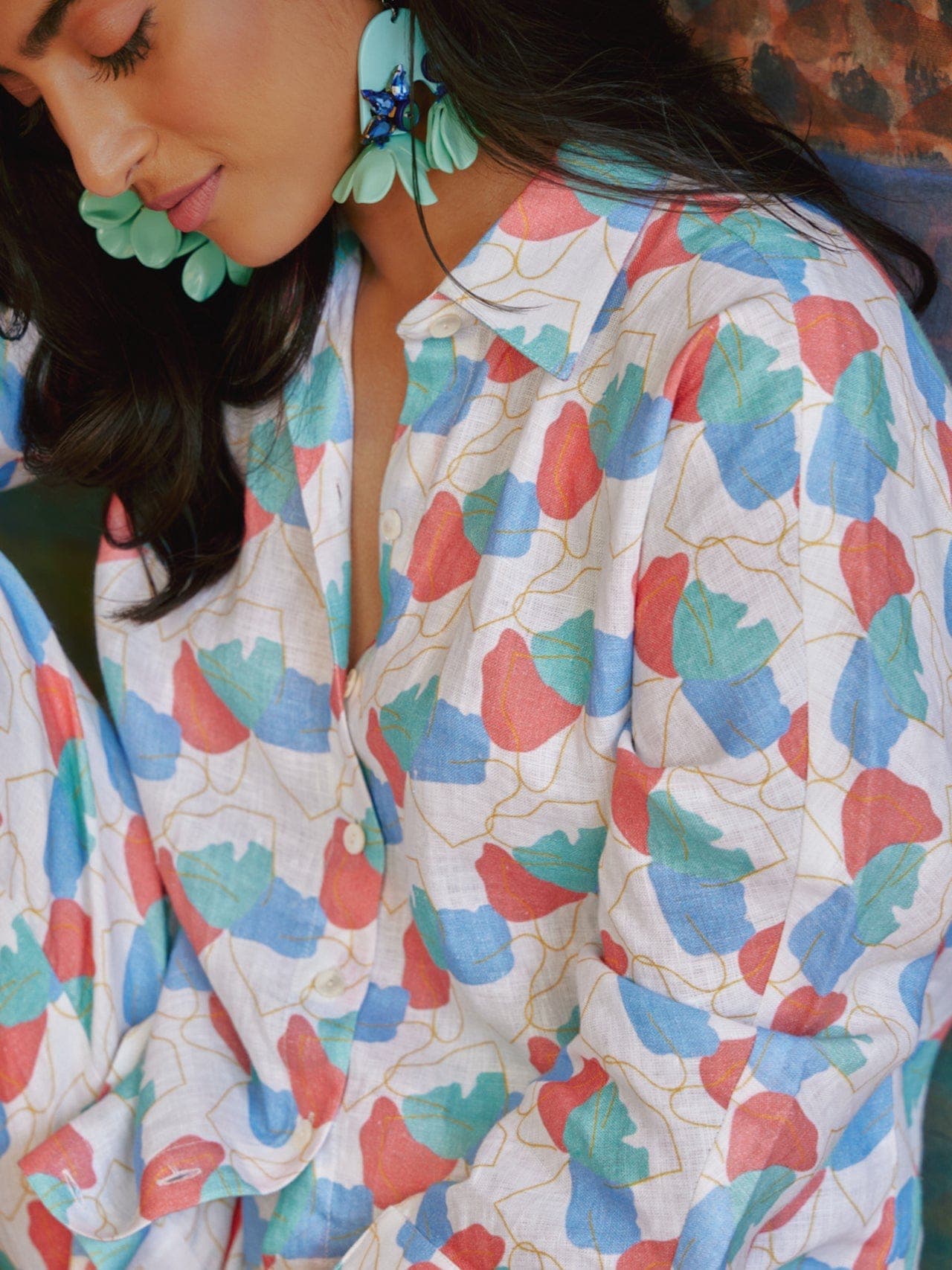 Thumbnail preview #1 for faraway floral printed shirt