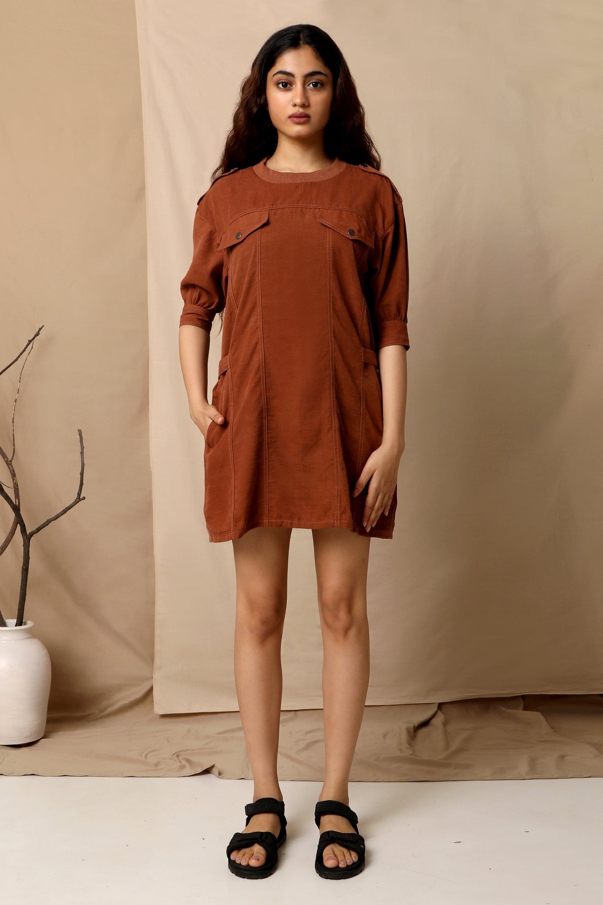 Himalayan Shirt Dress, a product by The Terra Tribe