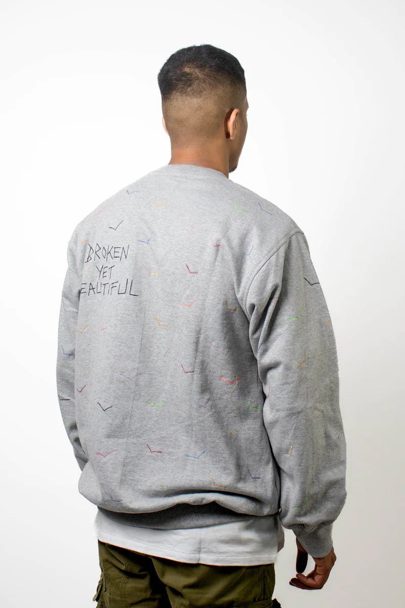 Thumbnail preview #1 for Broken Yet Beautiful Sweatshirt