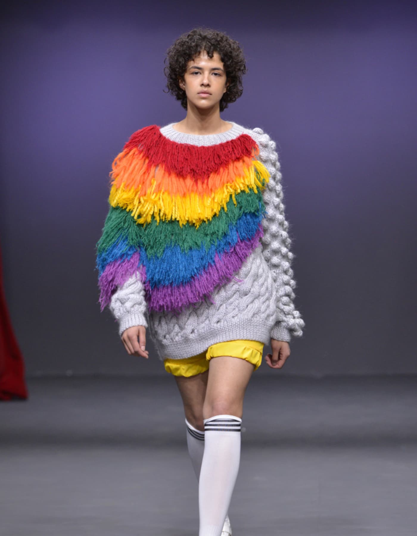 Thumbnail preview #1 for Rainbow knitted sweater