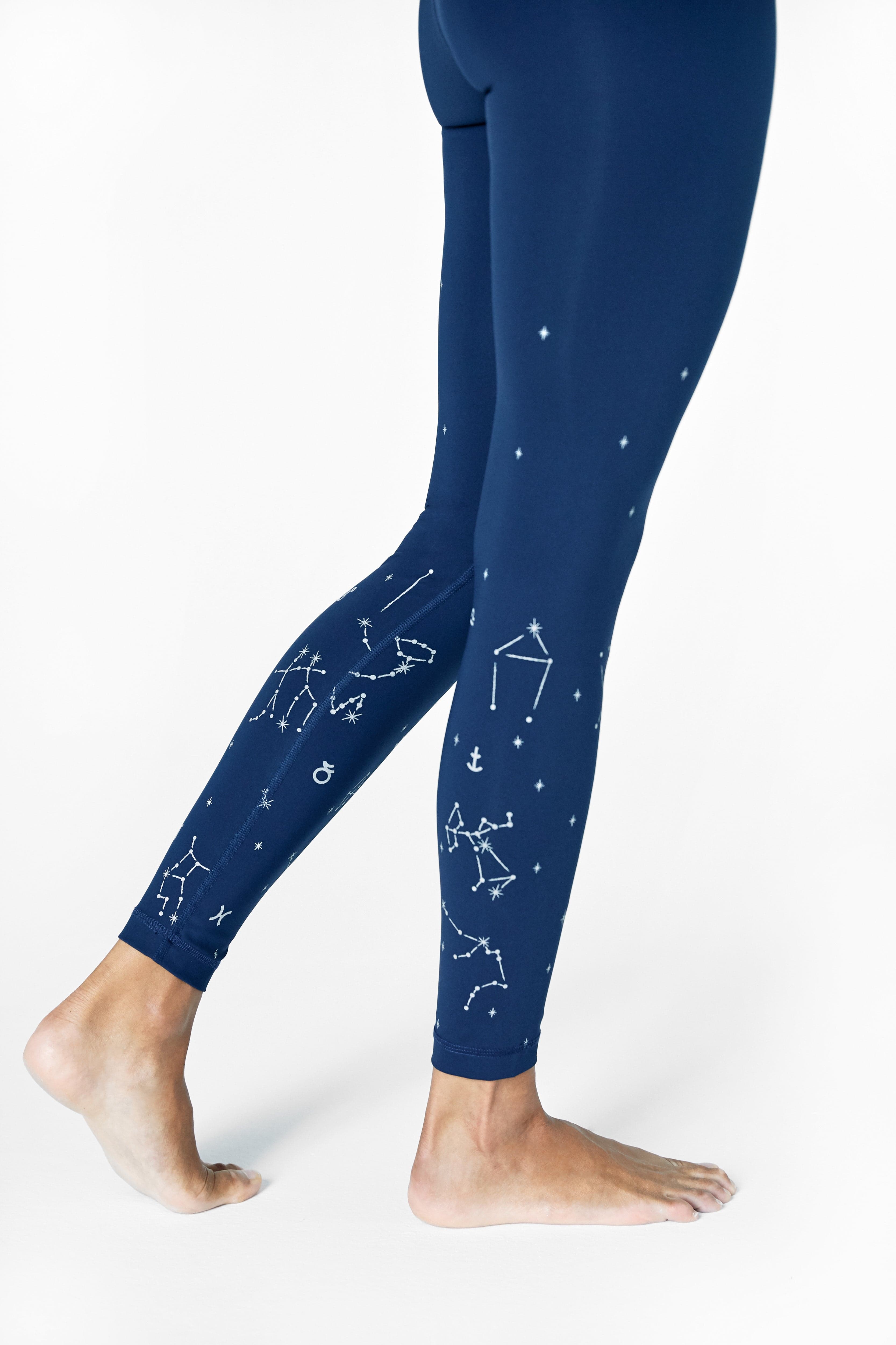 Thumbnail preview #1 for Astrology Leggings Night Navy