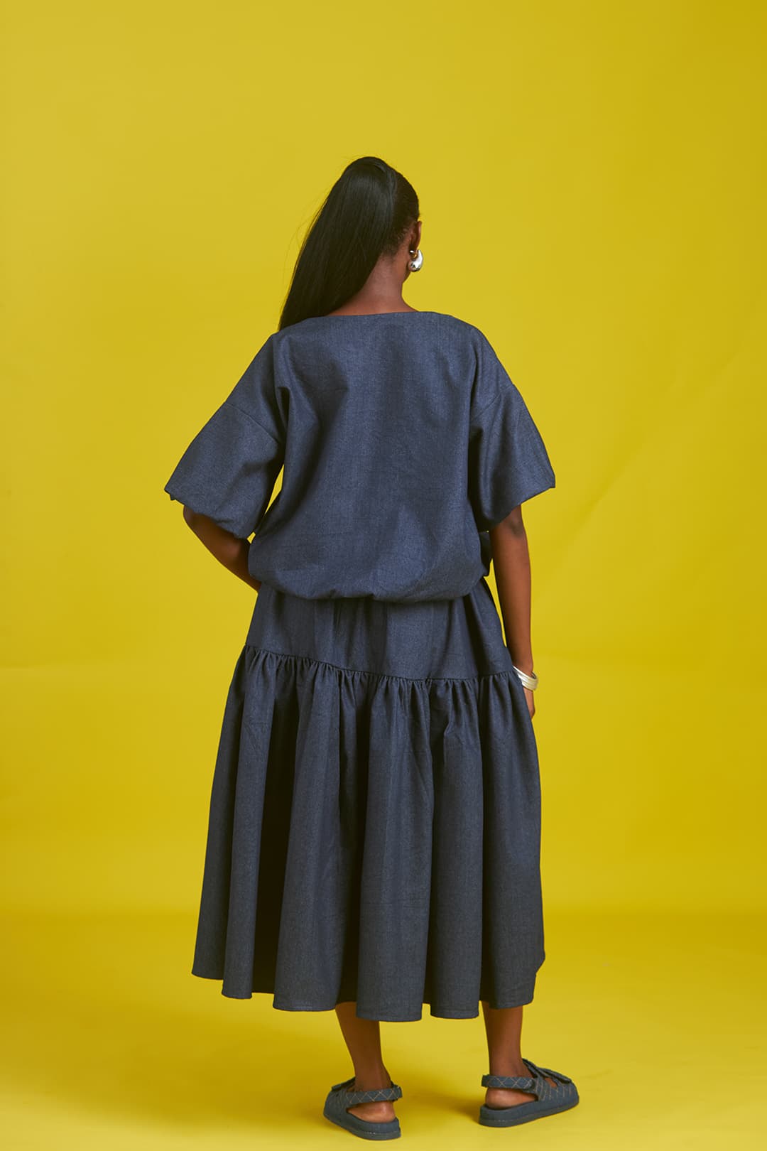 Thumbnail preview #2 for Amaka Denim Skirt Set