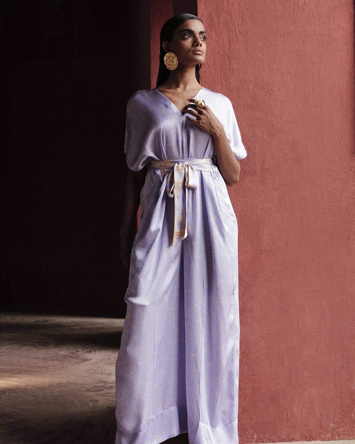 TIE UP JUMPSUIT IN MESH, a product by cuin