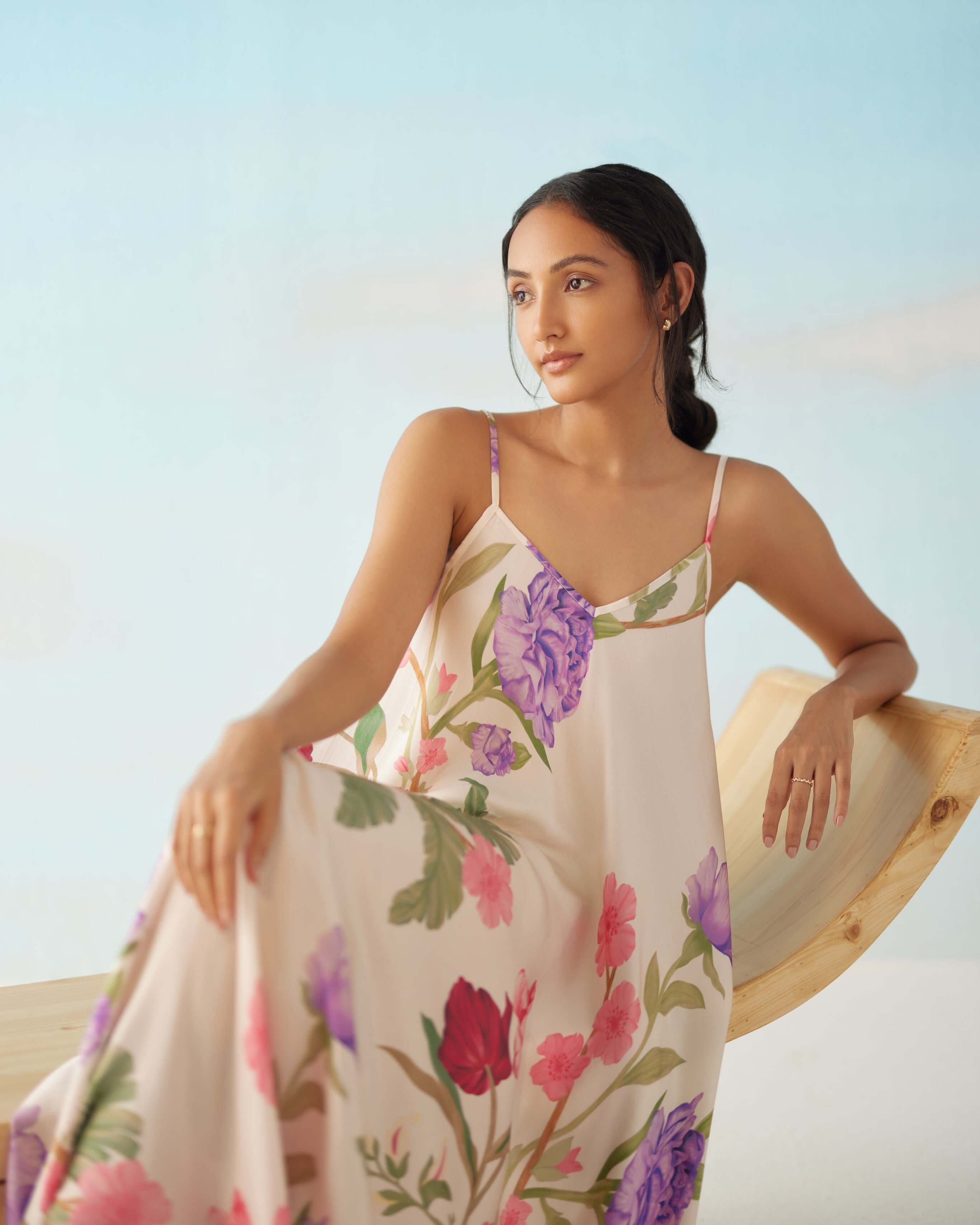 Thumbnail preview #4 for Floral Dream Lounge Cami Dress