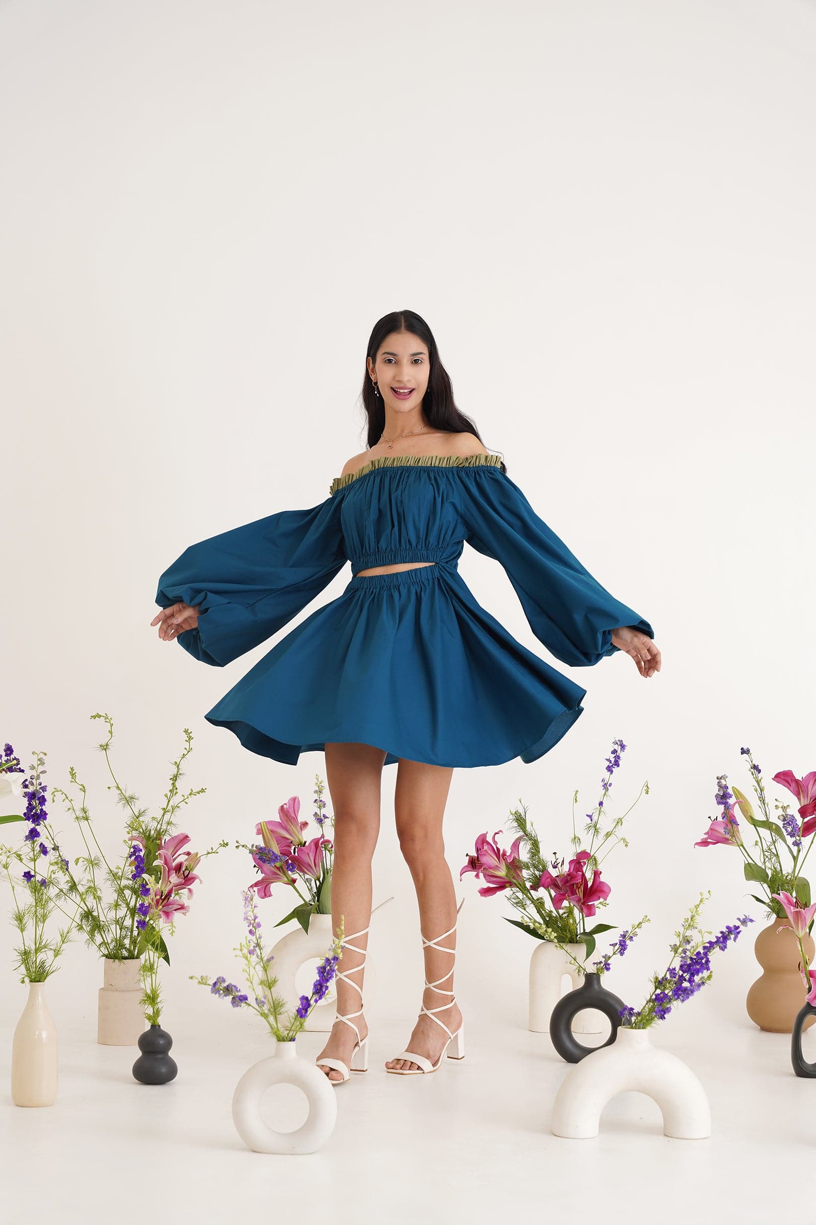 Amelia Off Shoulder Dress, a product by Sunandini