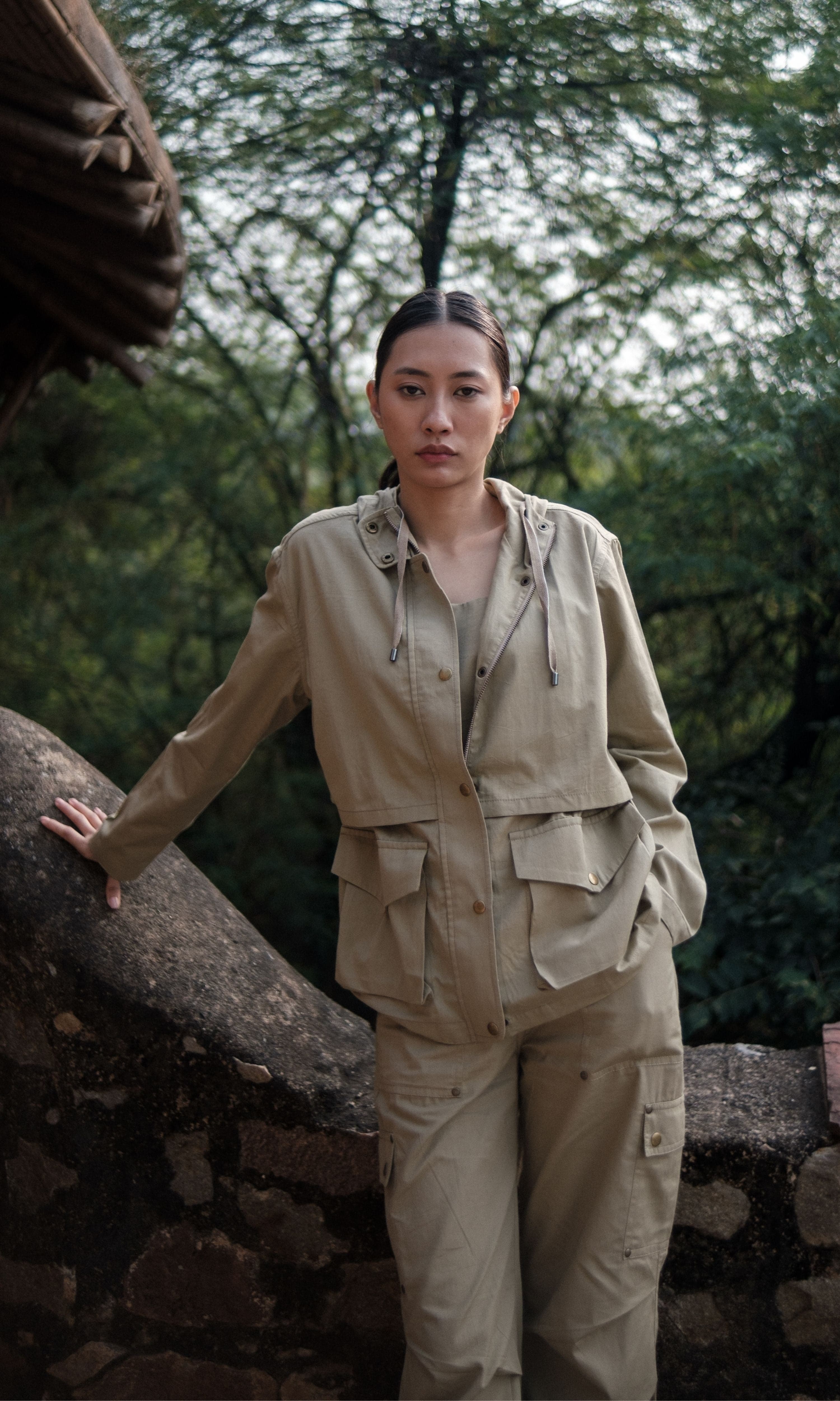 Kyoto Utility Jacket -Solid, a product by The Terra Tribe