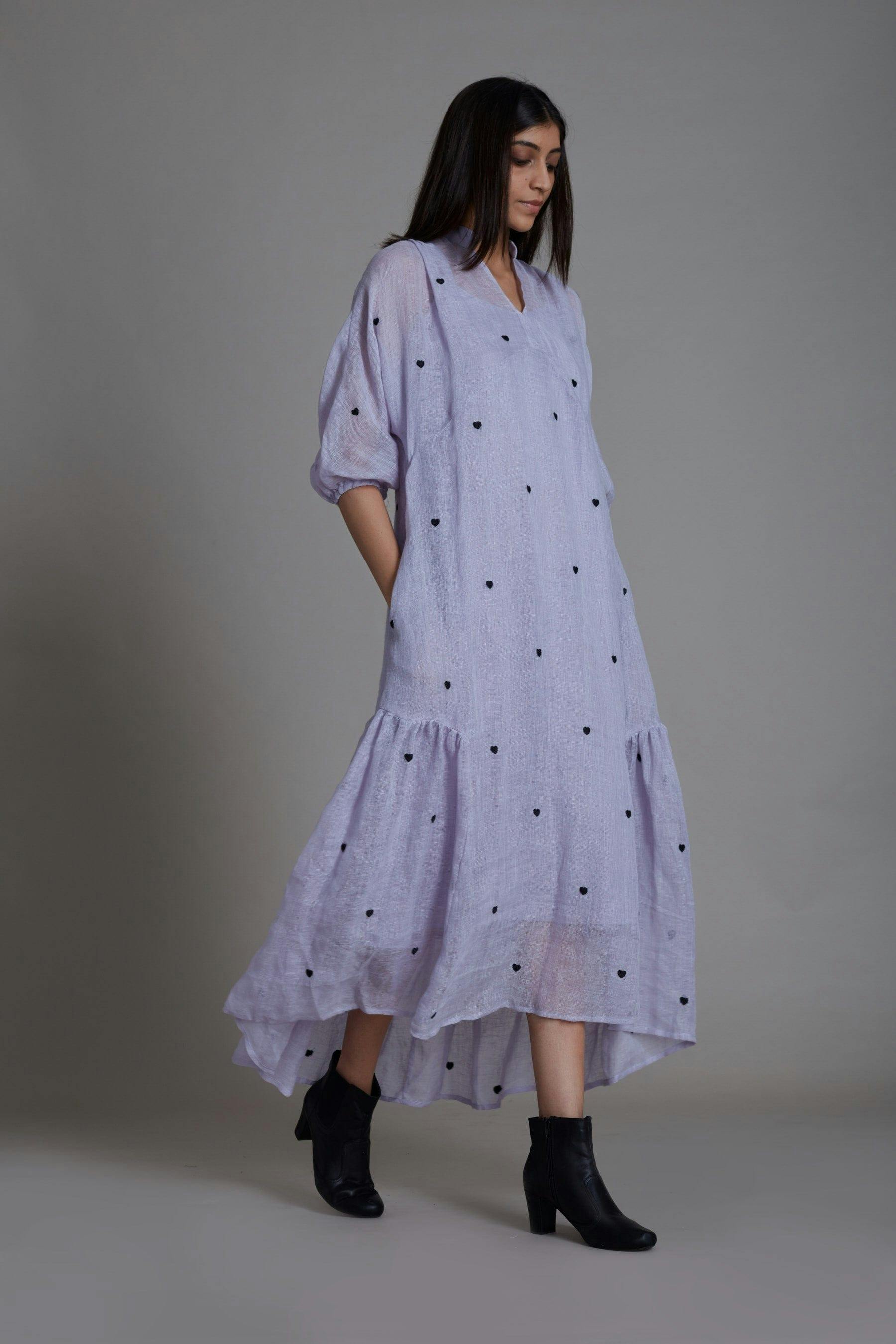 Mati Queen of Hearts Dress-Lavender, a product by Style Mati