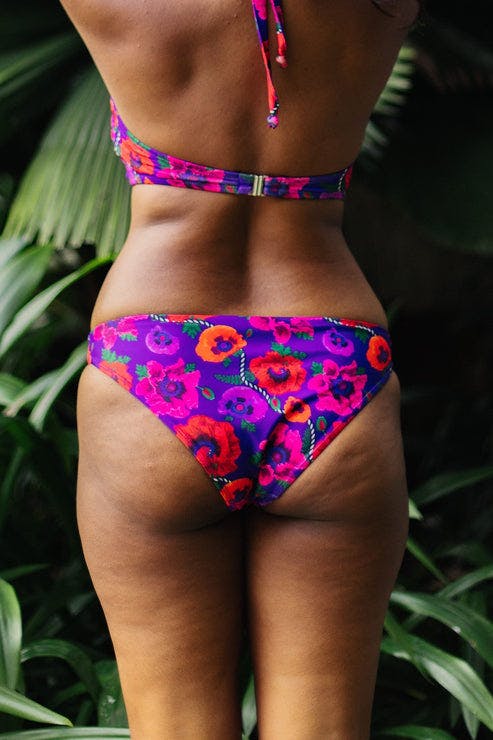 Thumbnail preview #3 for Oriental Poppy Low Rise Bikini Bottom