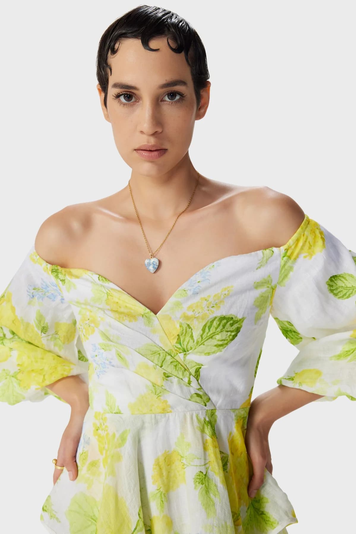 Thumbnail preview #2 for Fleur Off Shoulder Short Dress