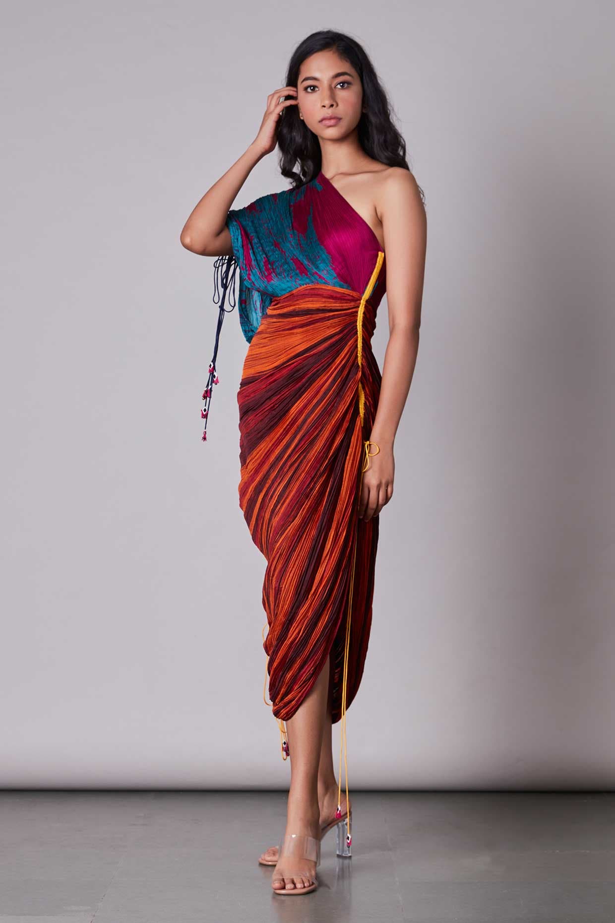 Sari dress, a product by Saaksha & Kinni 