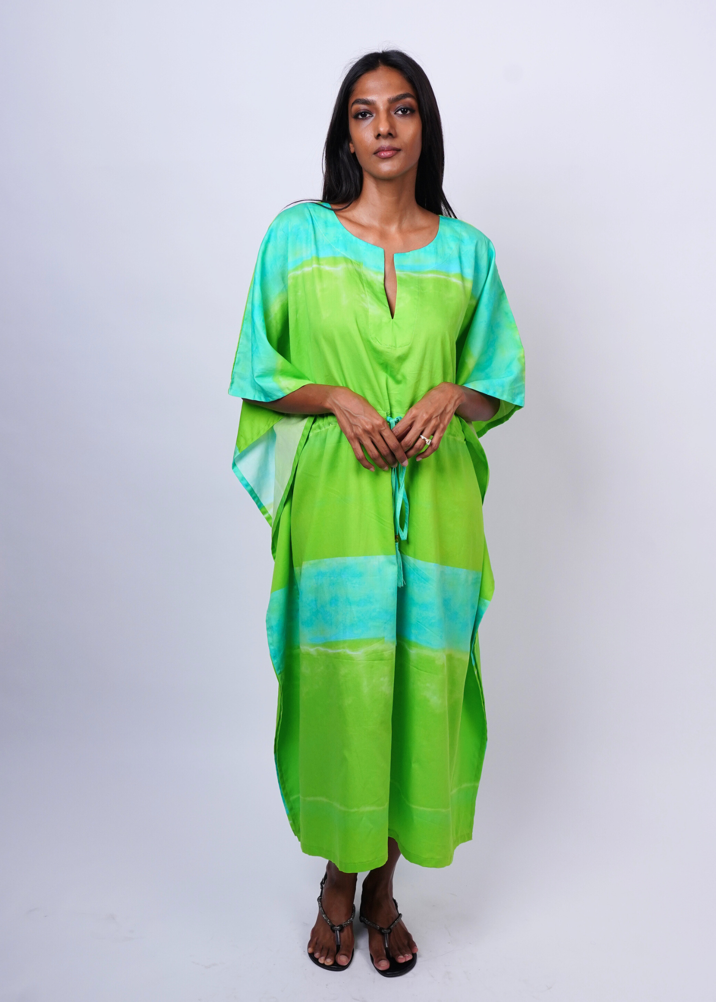 Thumbnail preview #3 for Midi Caftan - Key Lime