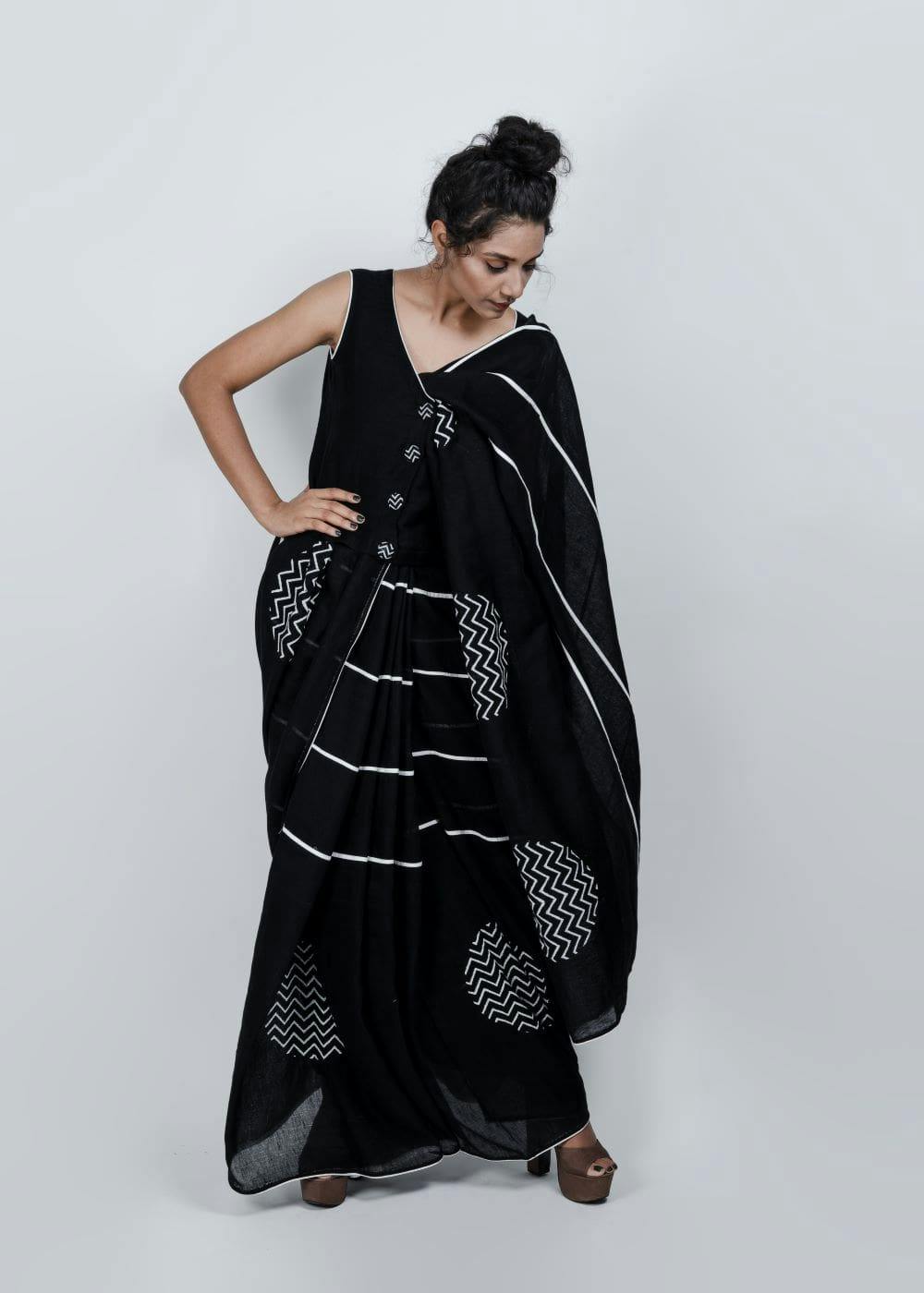 ATBW - Mystic Black Saree, a product by ATBW