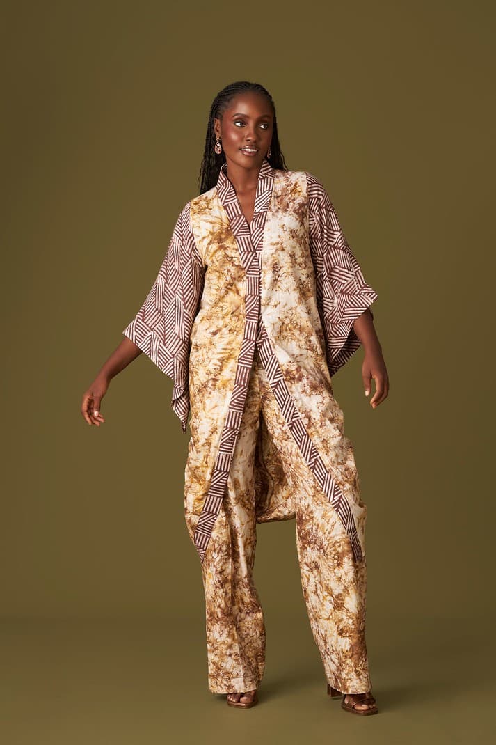 Thumbnail preview #1 for Kwelaku Uzoma batik kimono set