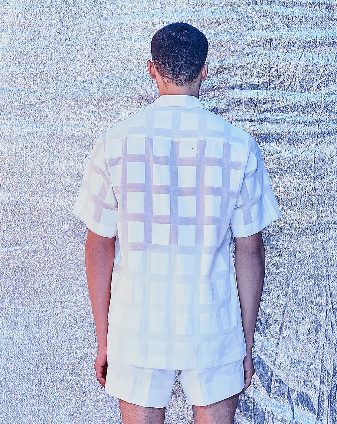 Thumbnail preview #1 for Window Pane Resort Shirt