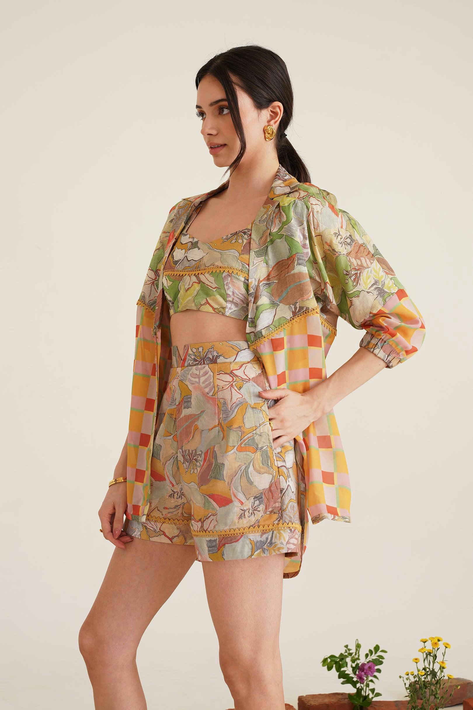 Nina Printed 3 Piece Set, a product by Sunandini