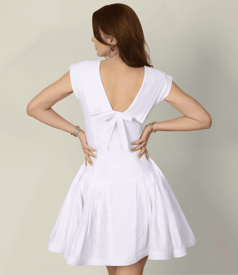 Thumbnail preview #3 for TIFFANY DRESS WHITE