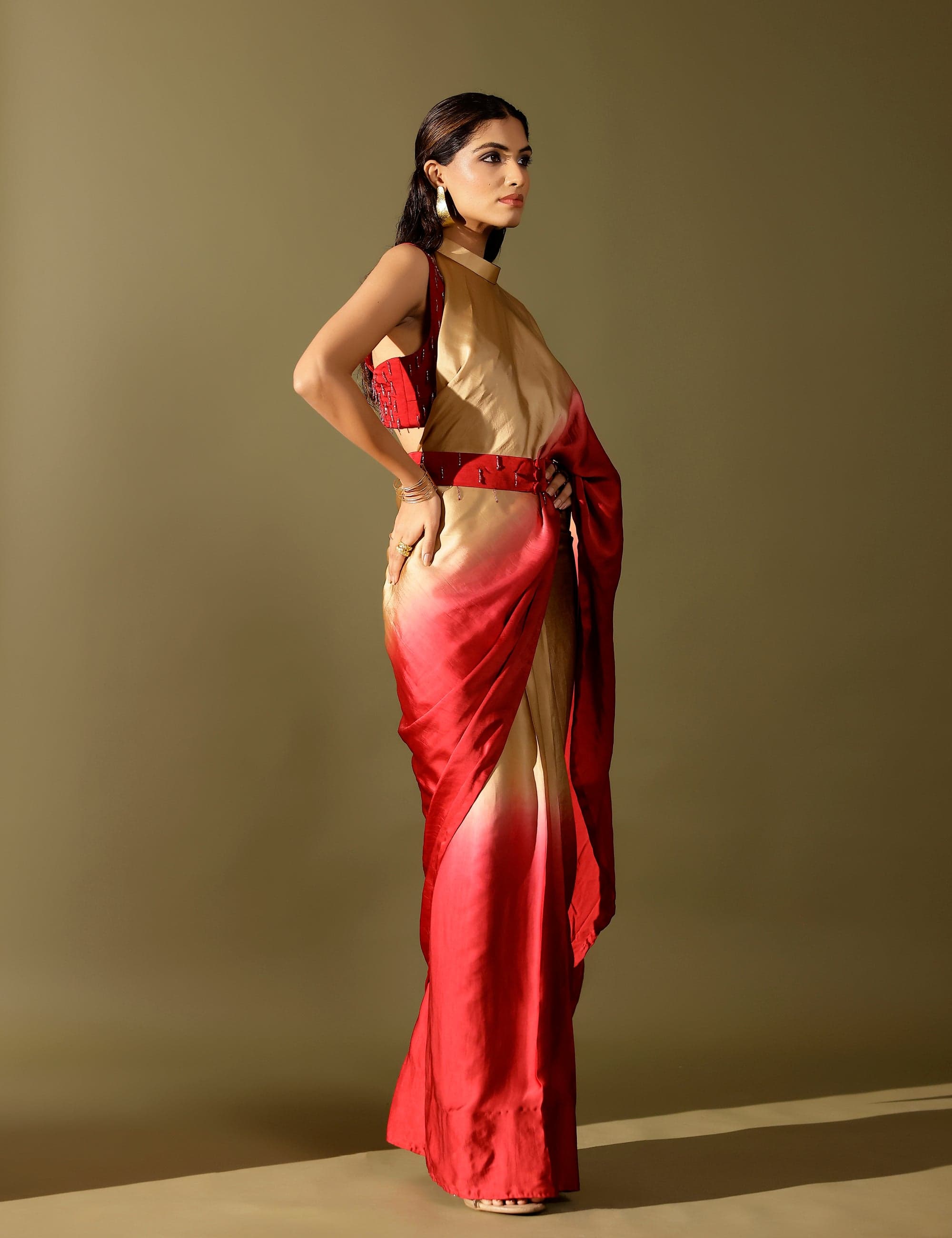 Thumbnail preview #3 for Basale collar pallu saree