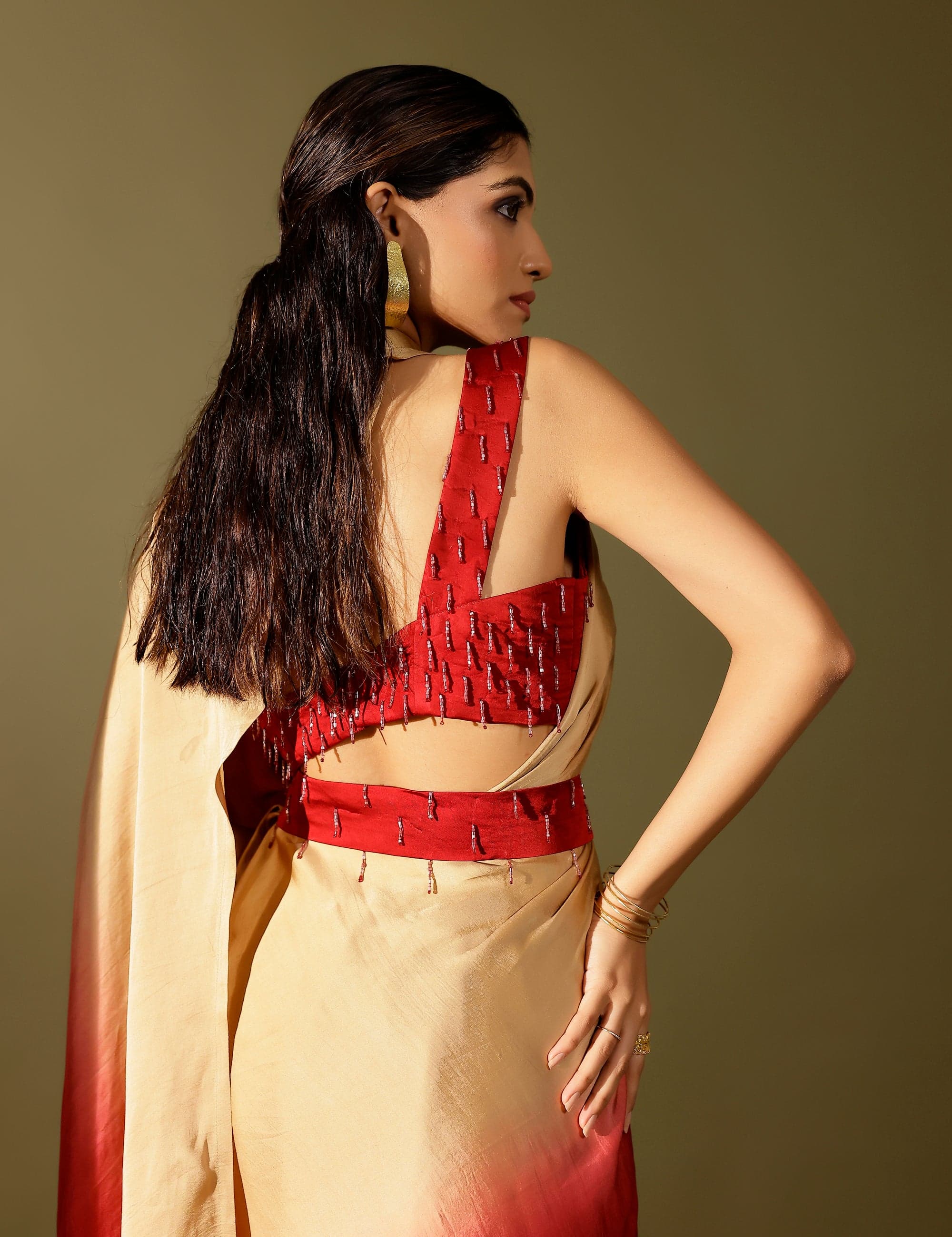 Thumbnail preview #5 for Basale collar pallu saree