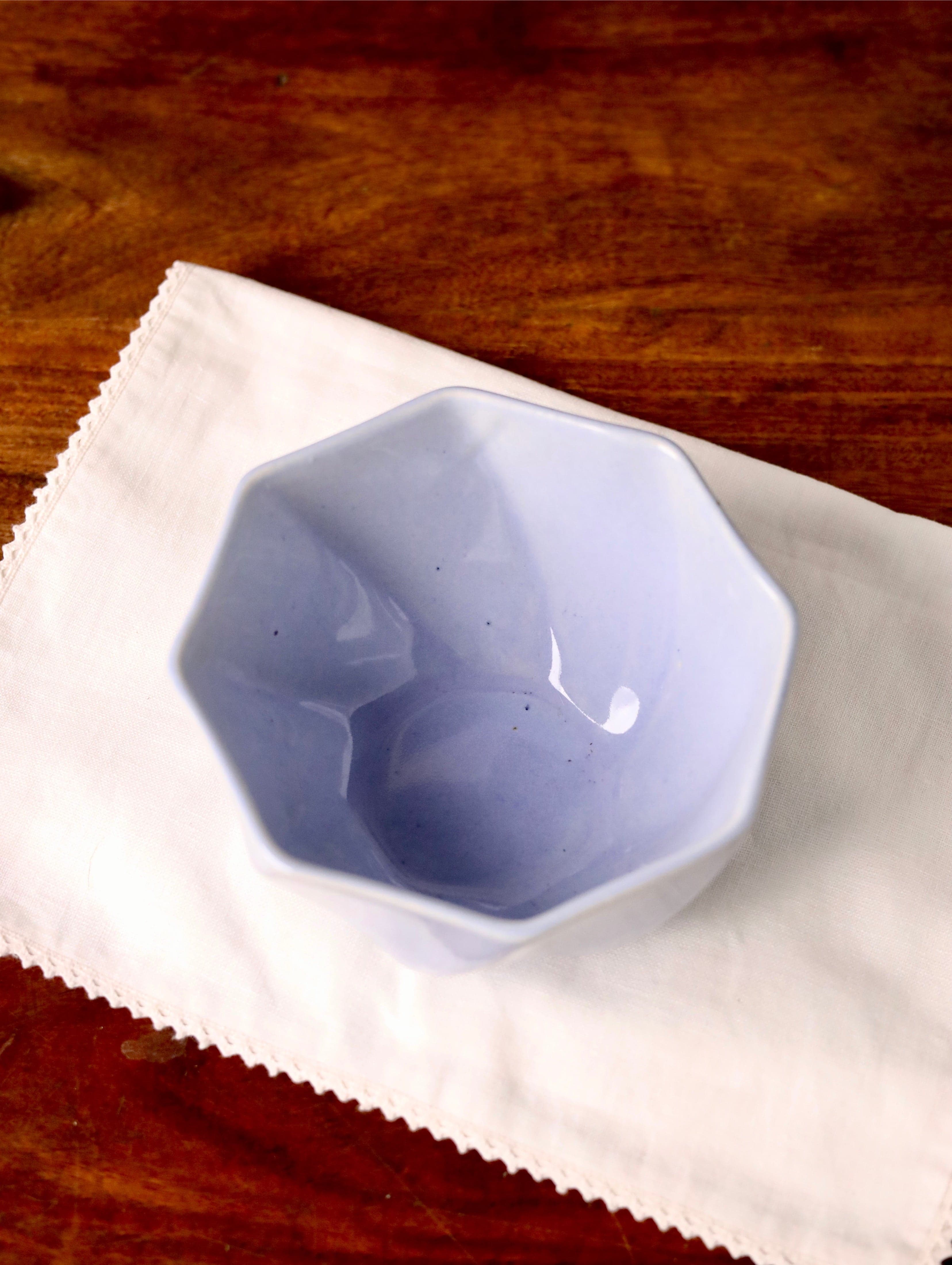 Thumbnail preview #1 for Lavender Hexagon Serving Bowl Small