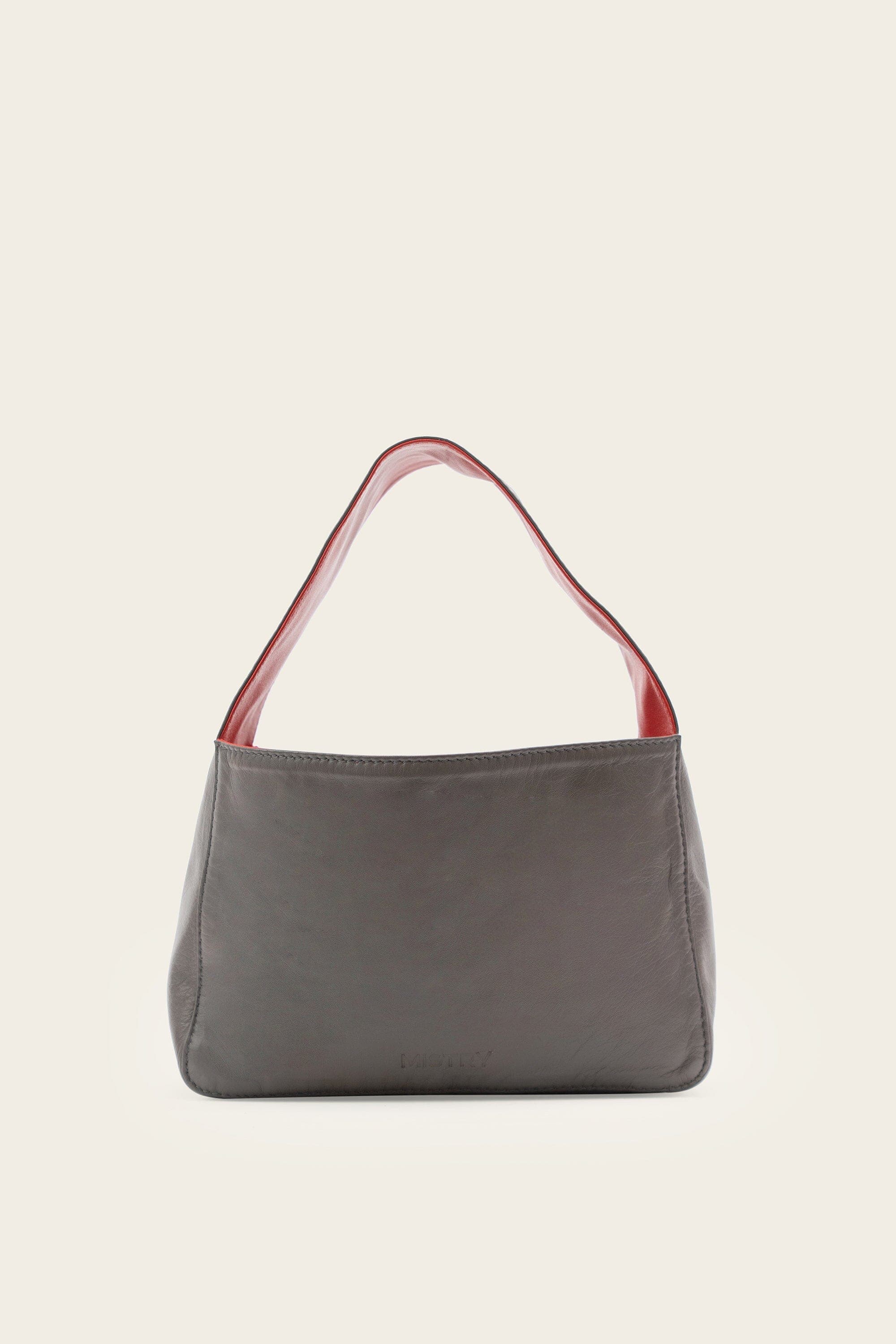 Thumbnail preview #1 for Bento Handbag in Reversible Grey and Red