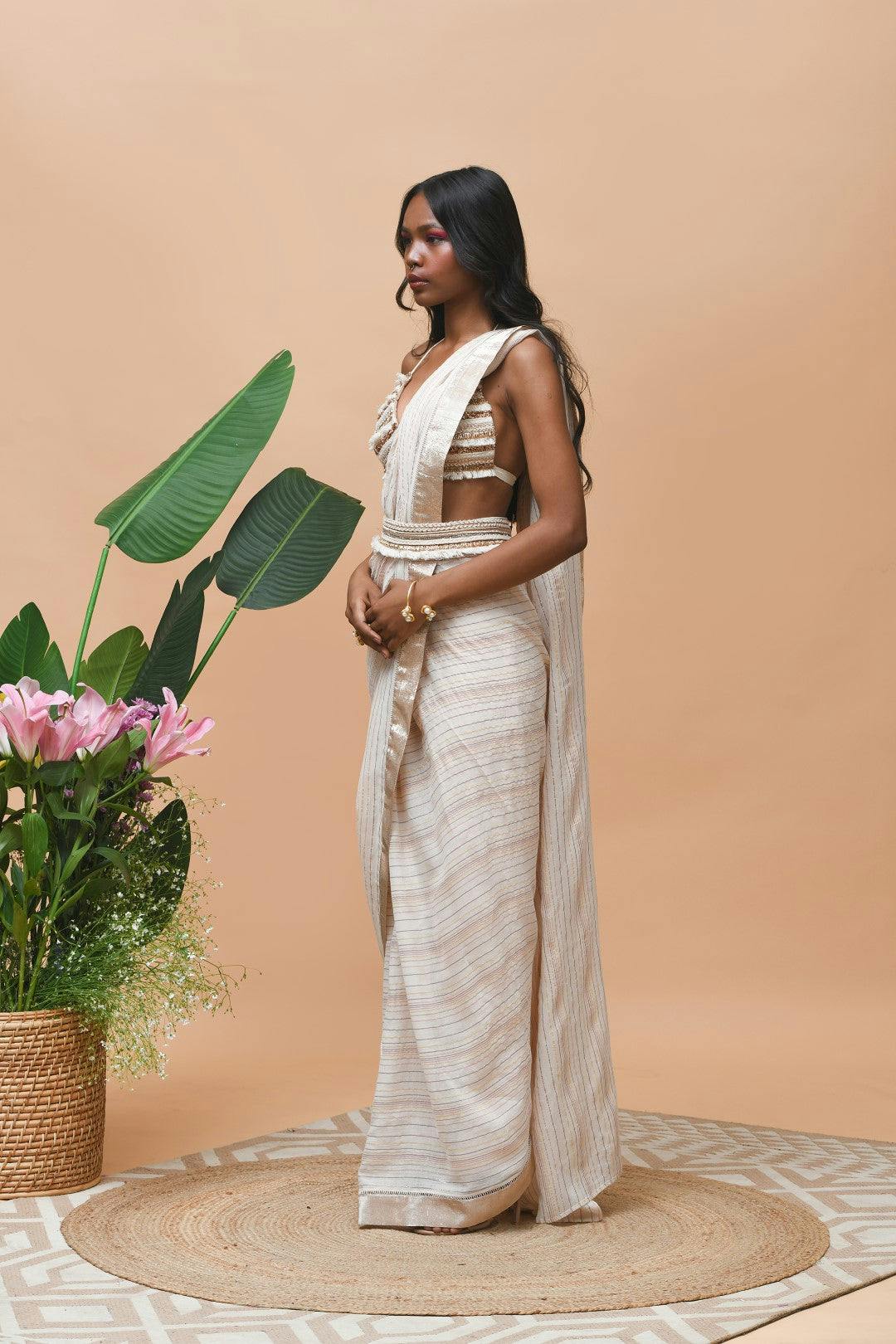 Thumbnail preview #3 for Delilah Belt Saree